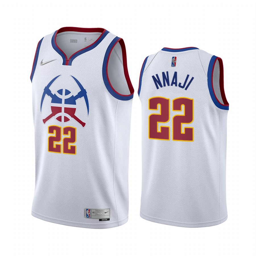 Denver Nuggets Zeke Nnaji Earned Edition White #22 Jersey