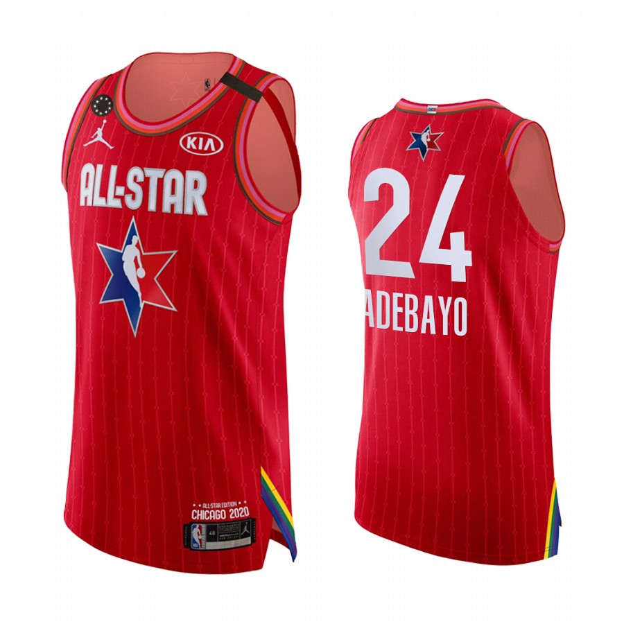 All-Star Bam Adebayo #24 Jersey Kobe Forever Miami Heat Red