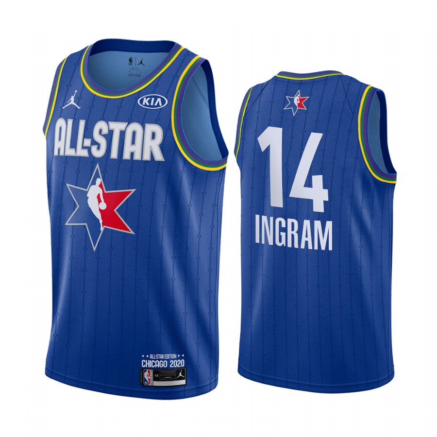 All-Star Game Jersey Reserves New Orleans Pelicans Brandon Ingram #14 Blue