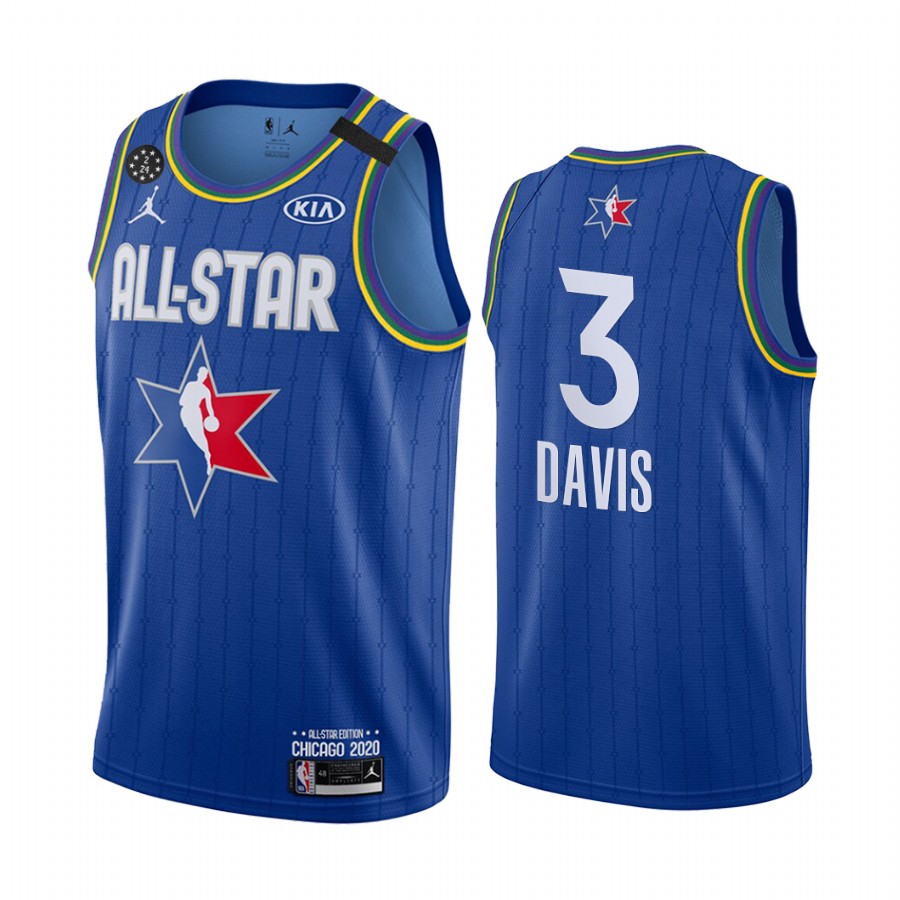 All-Star Game Jersey Western Conference Los Angeles Lakers Anthony Davis #3 Blue