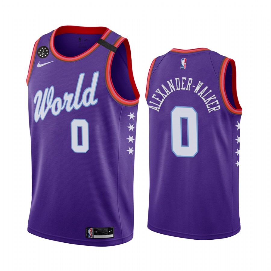 Rising Star World Team Nickeil Alexander-Walker Jersey New Orleans Pelicans #0 Purple