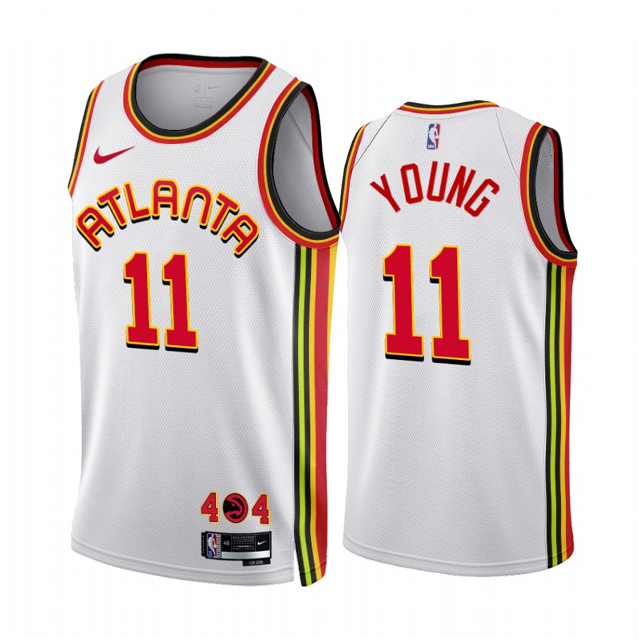 Atlanta Hawks Trae Young White Association Edition #11 Jersey
