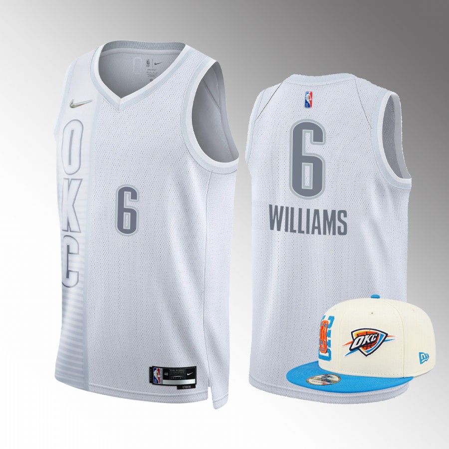 Draft Jaylin Williams Oklahoma City Thunder White Jersey City Edition