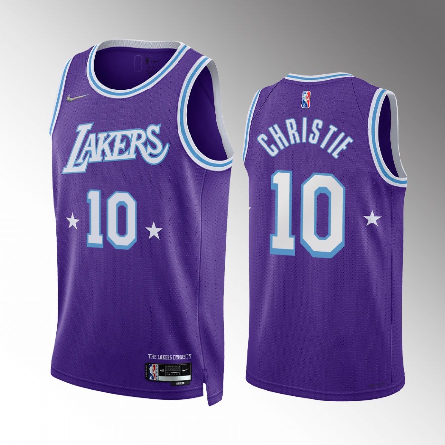 Draft Max Christie Los Angeles Lakers Purple Jersey City Edition