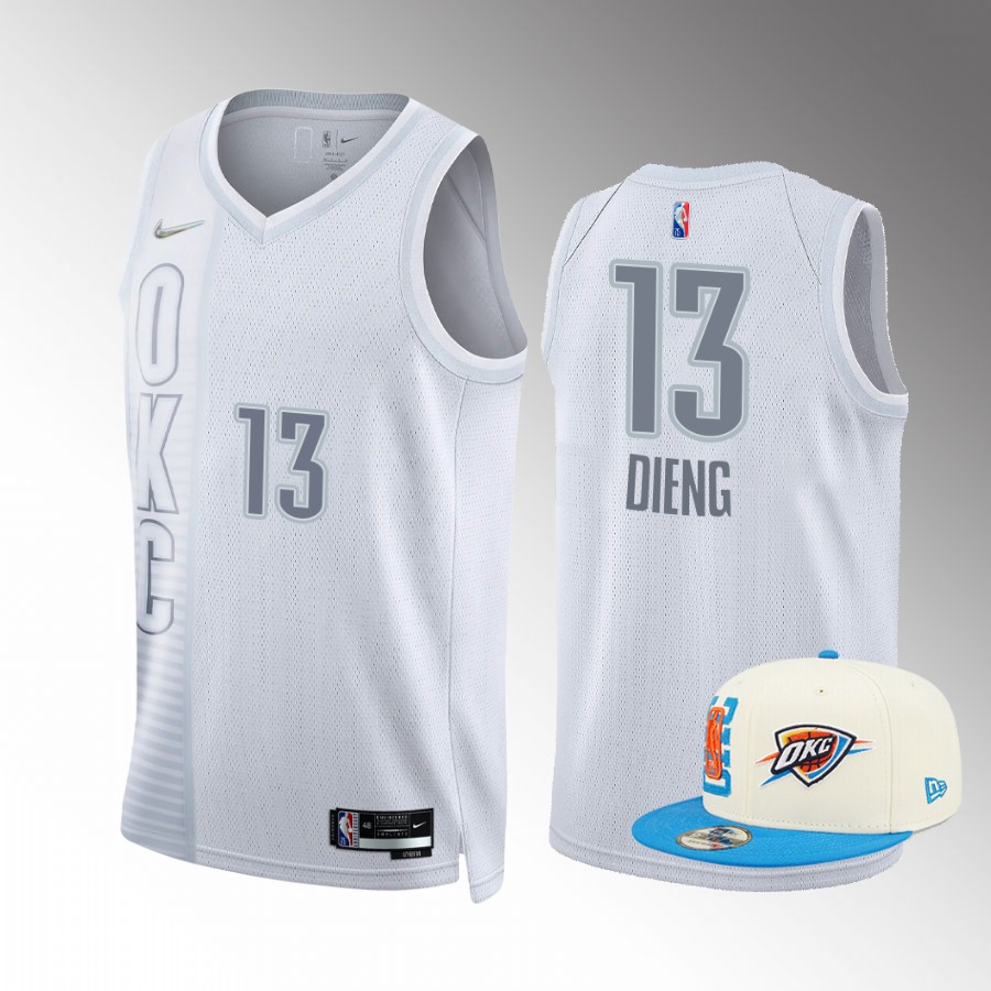 Draft Ousmane Dieng Oklahoma City Thunder White Jersey City Edition