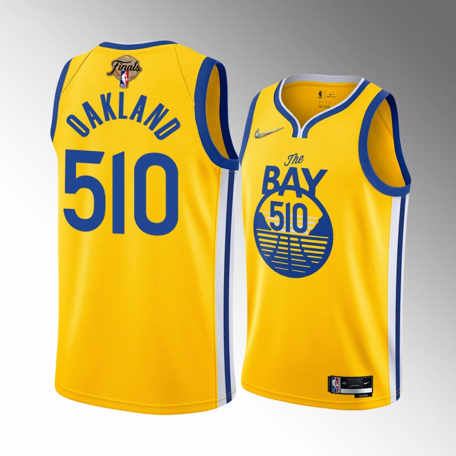 Finals Golden State Warriors 510 Oakland Pride Gold Jersey