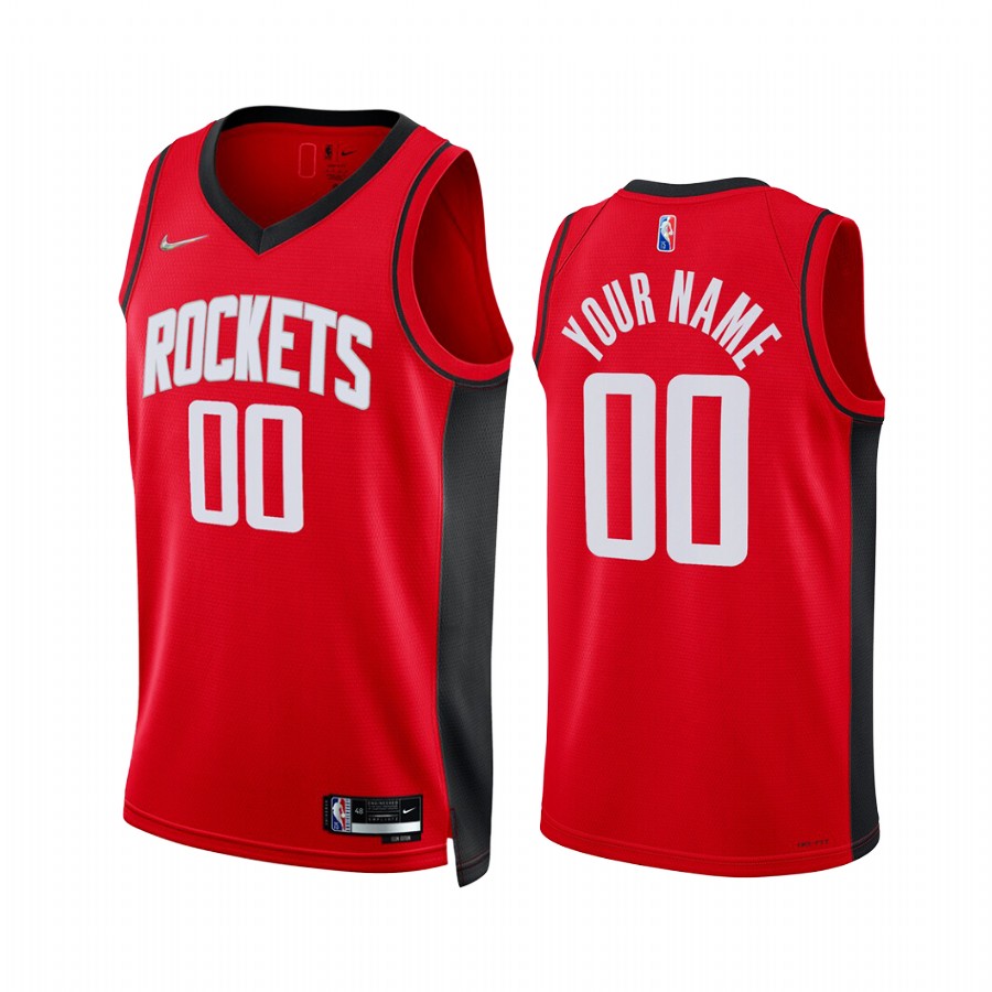 Houston Rockets Custom Red Icon Edition #00 Jersey