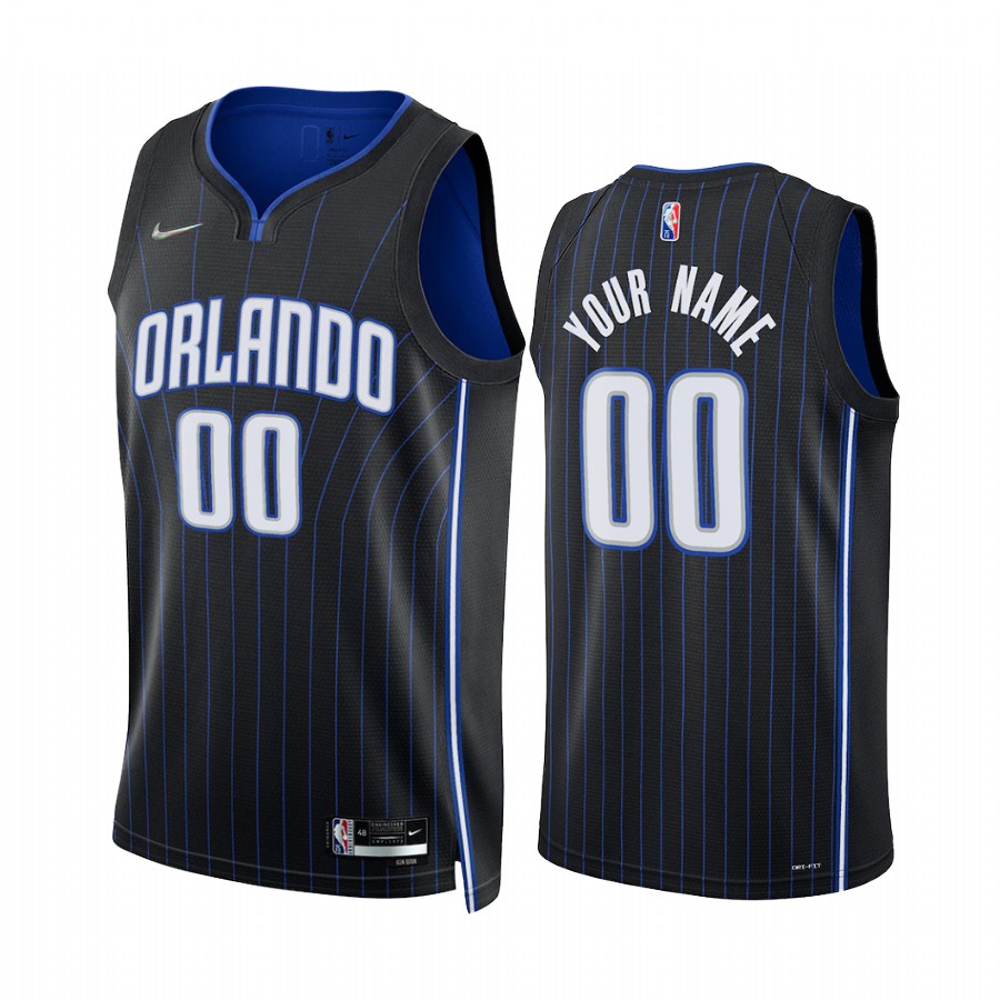 Orlando Magic Custom Black Icon Edition #00 Jersey