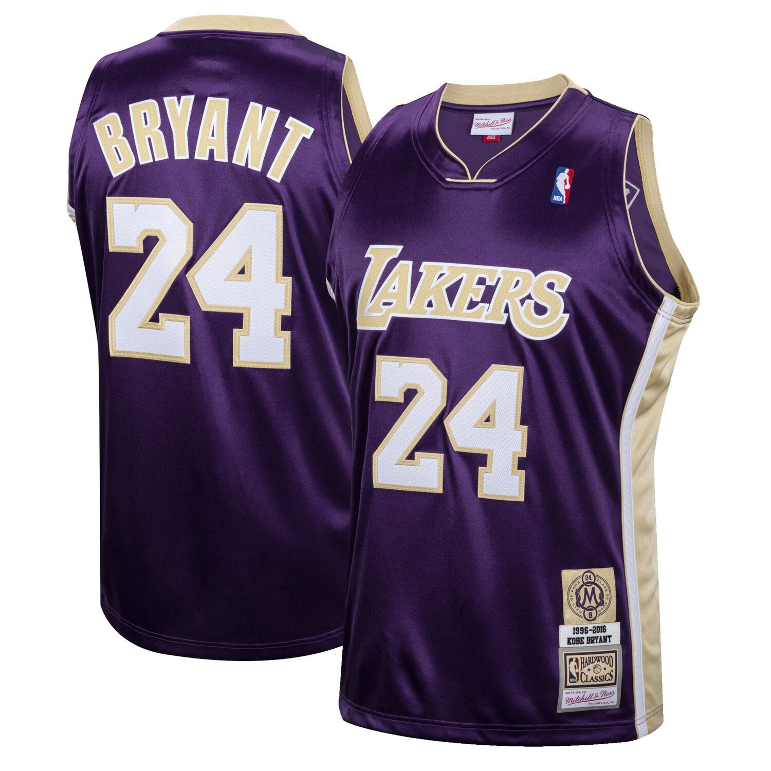 Kobe Bryant Los Angeles Lakers Collection Hardwood Purple Jersey - All Stitched