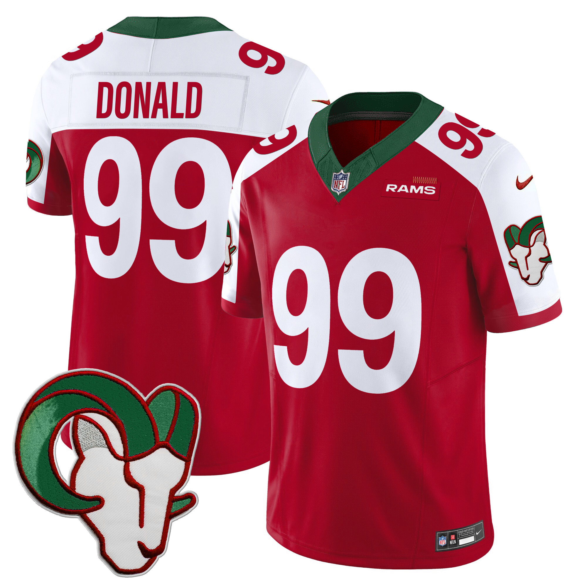 Aaron Donald Men's Los Angeles Rams Mexico Vapor Limited Red Alternate Jersey