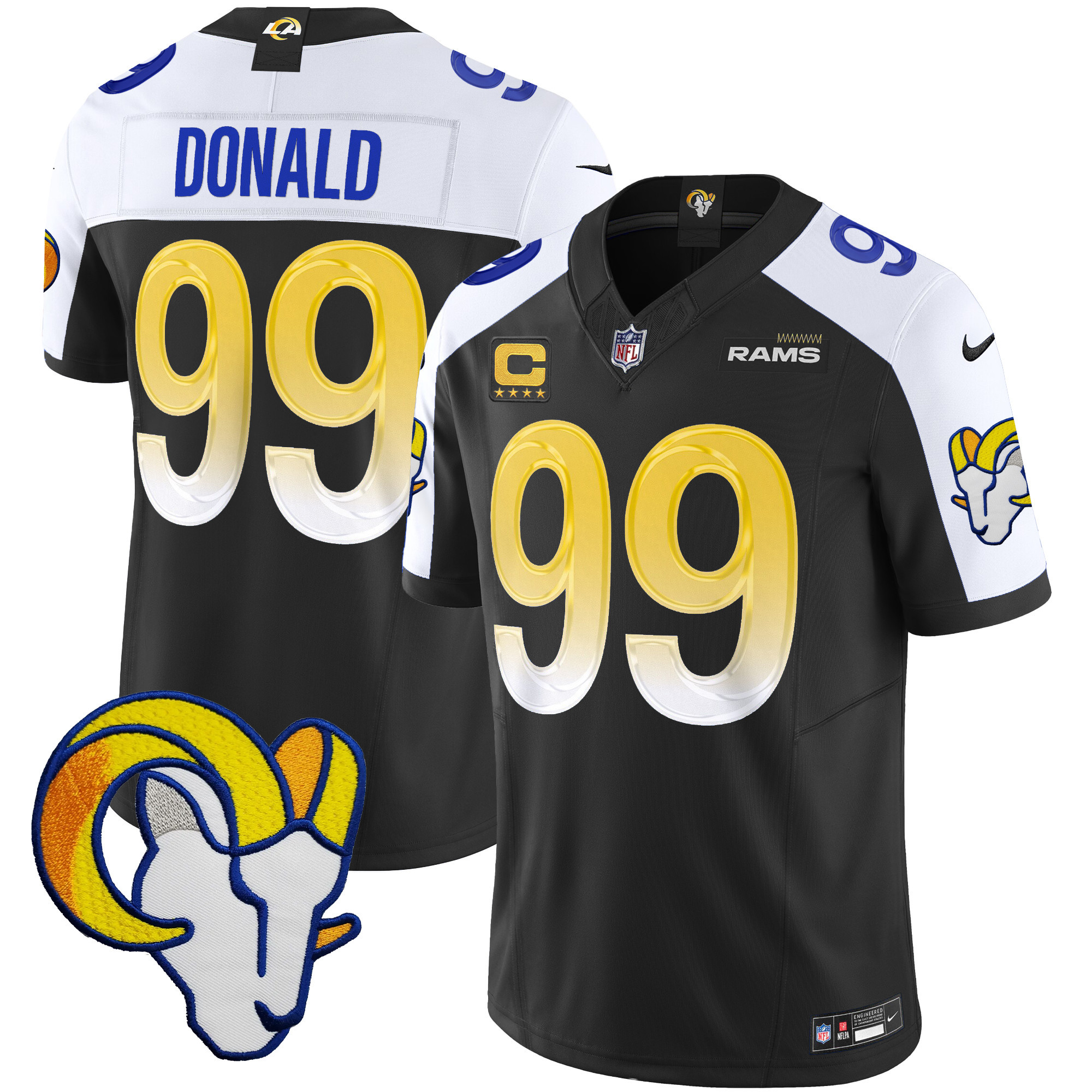 Aaron Donald Men's Los Angeles Rams Vapor Limited Black Alternate Jersey
