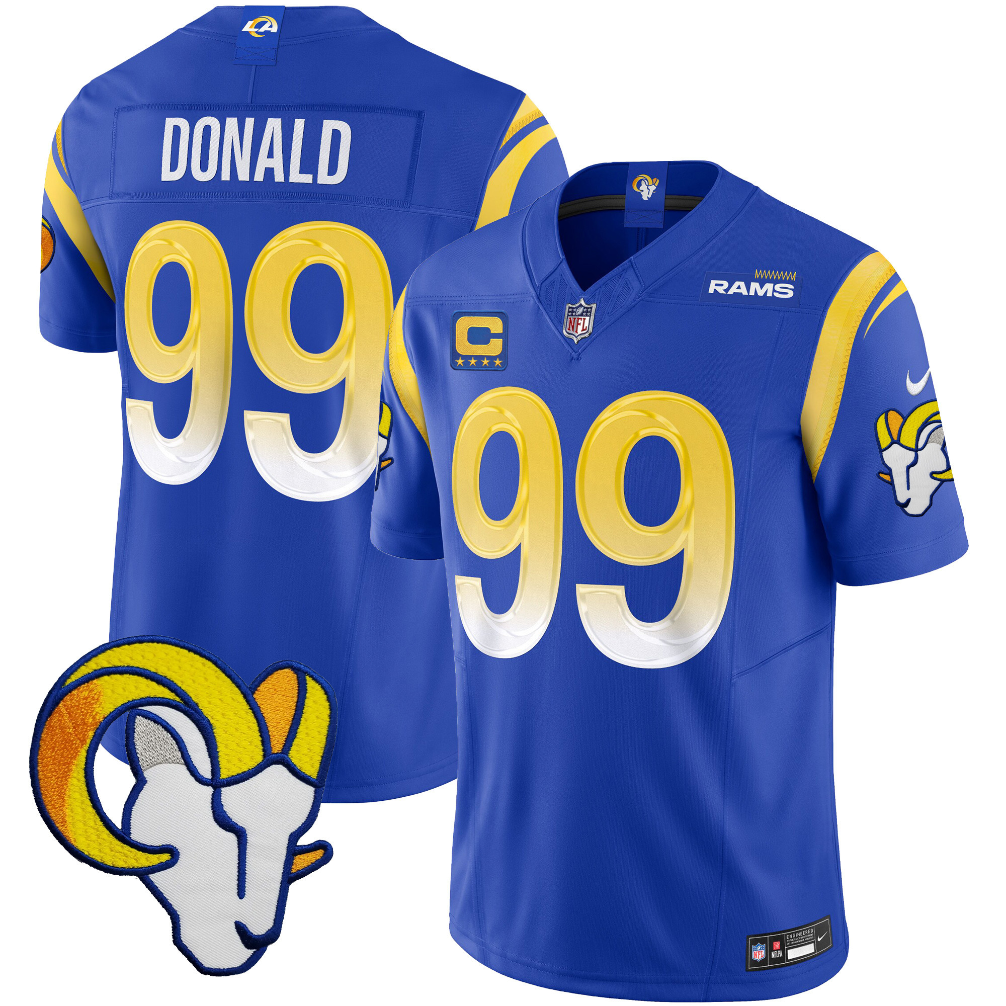 Aaron Donald Men's Los Angeles Rams Vapor Limited Royal Jersey