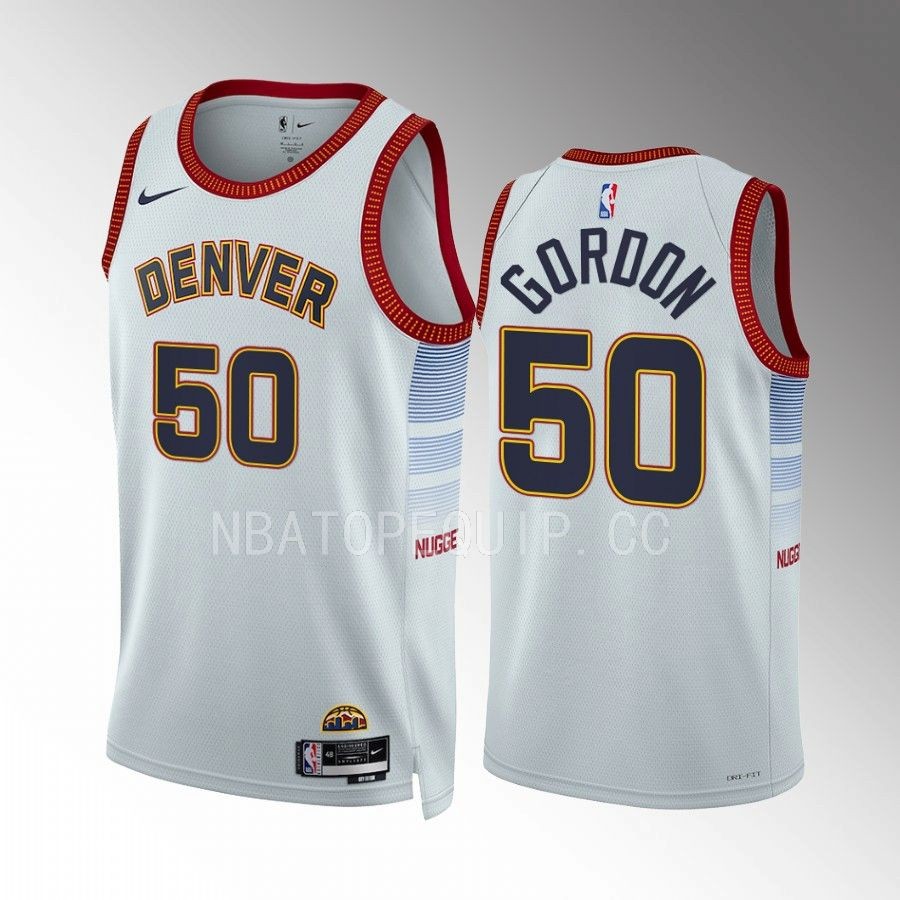 Aaron Gordon Denver Nuggets White #50 City Edition Jersey Swingman