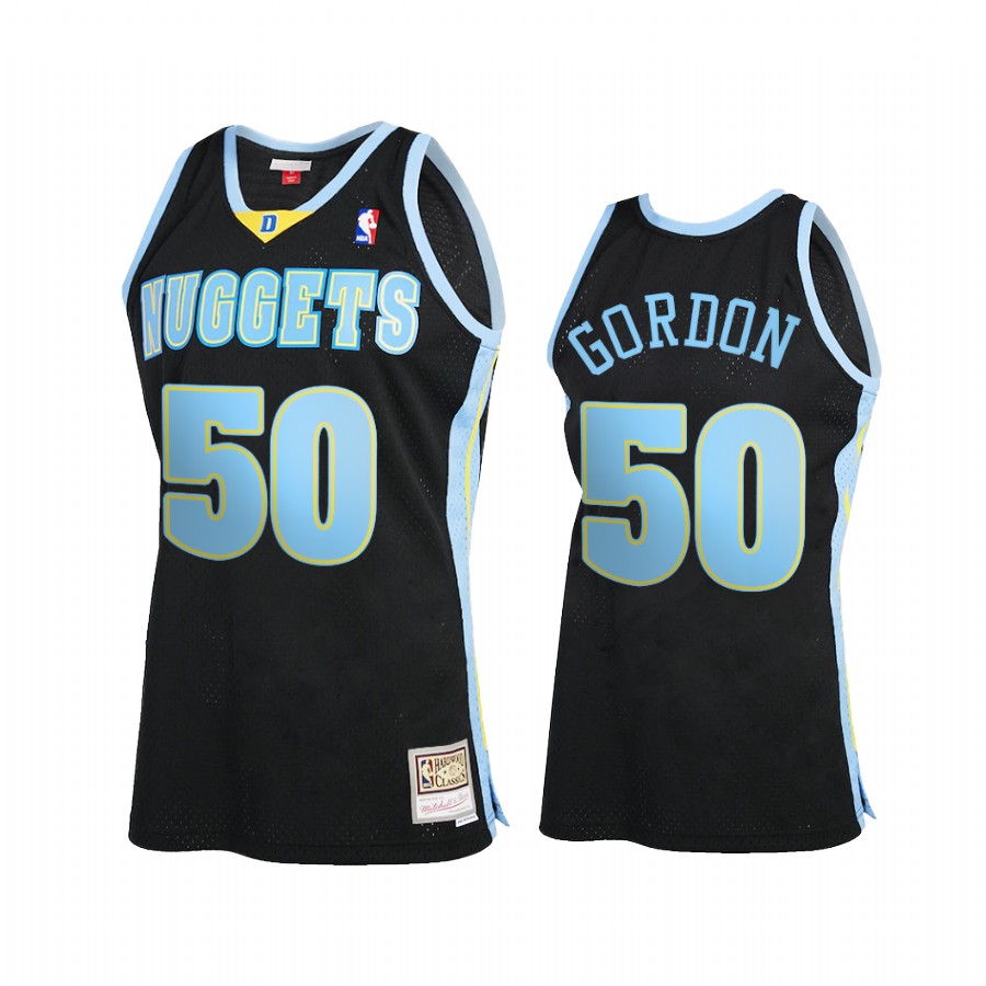 Aaron Gordon 50 Denver Nuggets Reload 2.0 Black Jersey Hardwood Classics