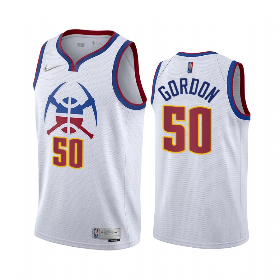 Aaron Gordon Denver Nuggets Earned Edition White #50 Jersey Trade