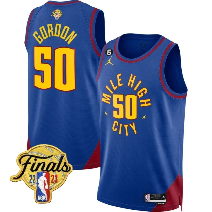 Aaron Gordon Denver Nuggets Finals Patch Mile High Statement Edition Jersey - All Stitched