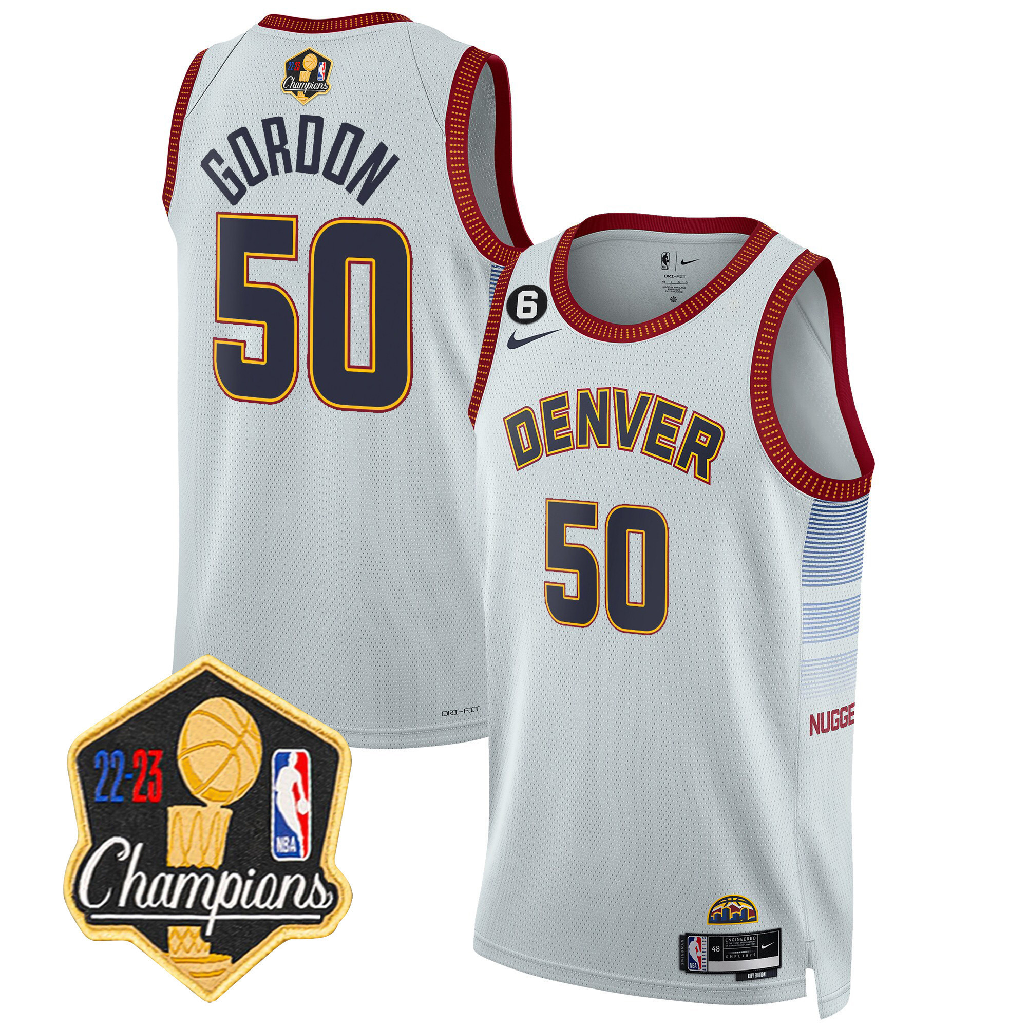 Aaron Gordon Men's Denver Nuggets Champions Limited Patch City Jersey - All Stitched