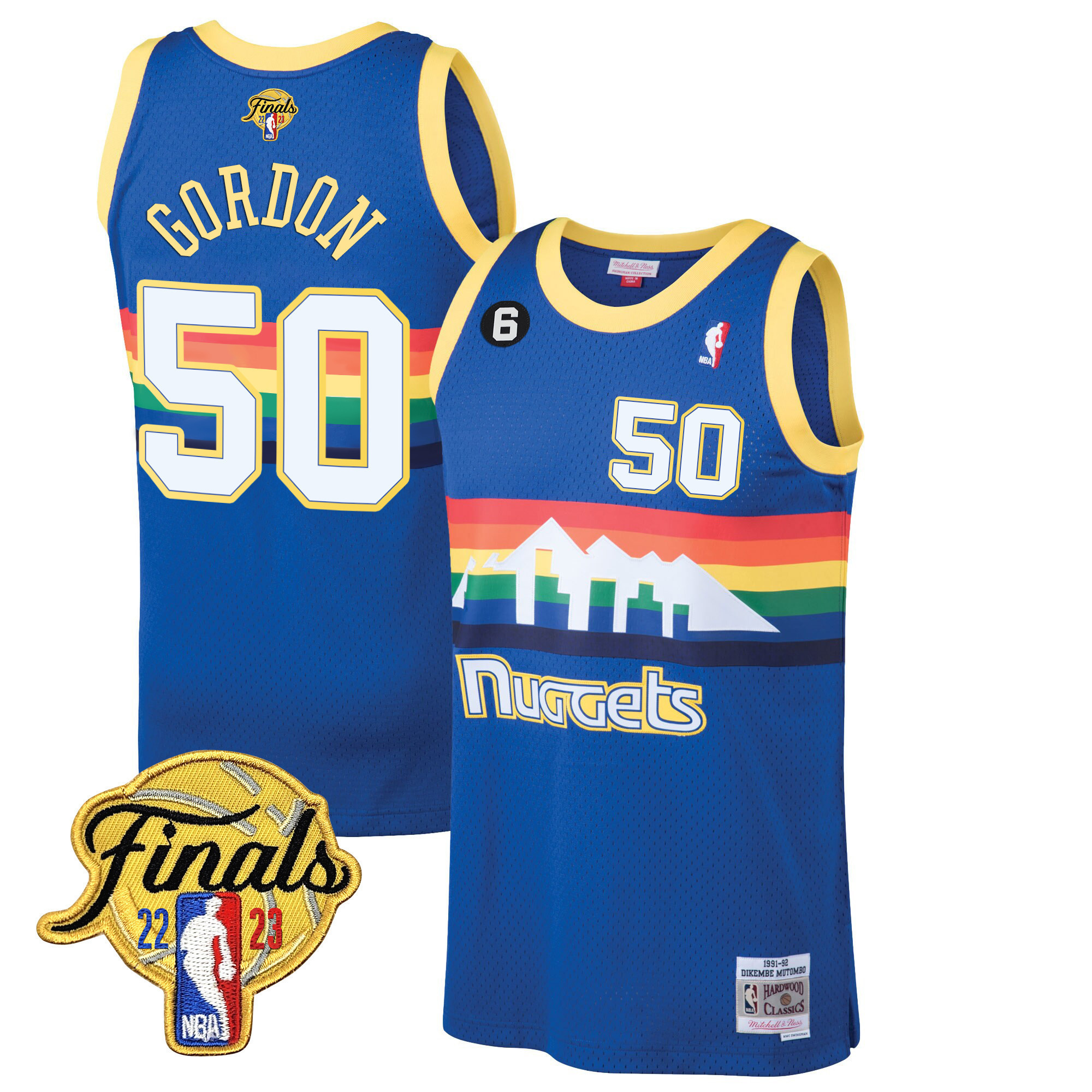 Aaron Gordon Men's Denver Nuggets Finals Classic Blue Classic Jersey - All Stitched