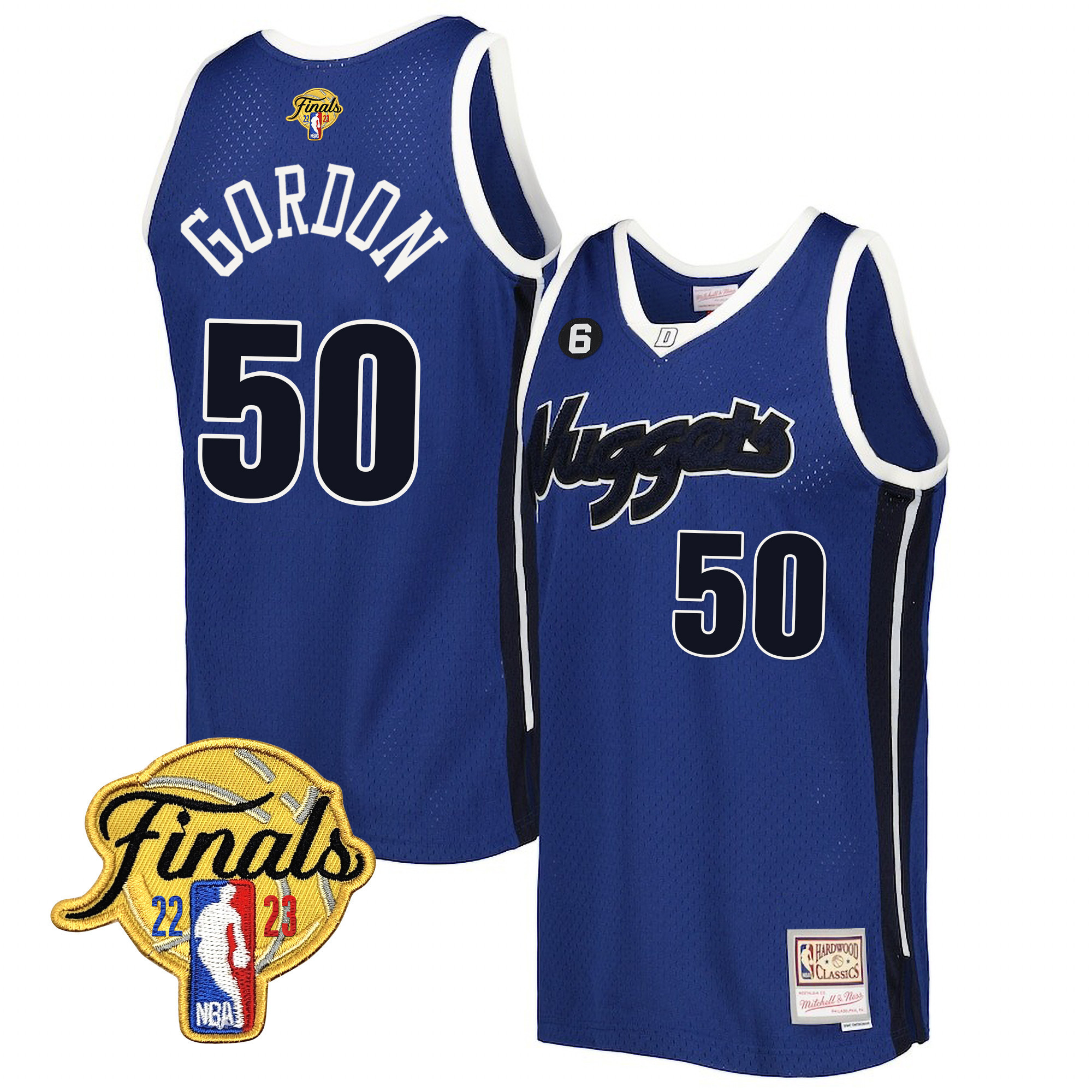 Aaron Gordon Men's Denver Nuggets Finals Patch Collection V2 Swingman Jersey - All Stitched