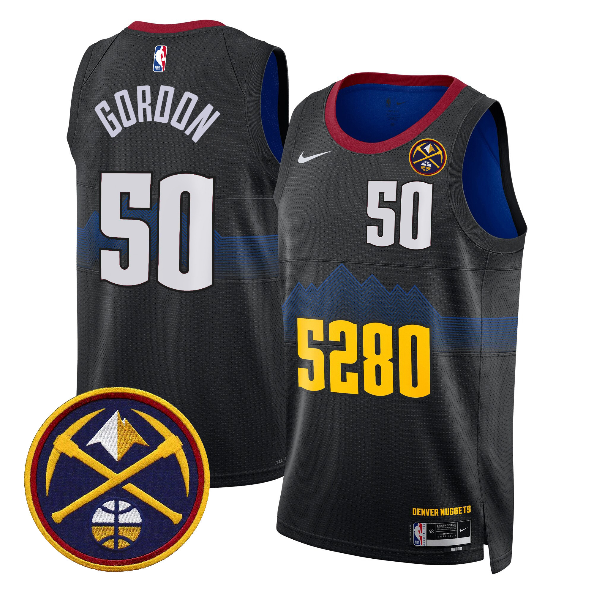 Aaron Gordon Men's Denver Nuggets Swingman 5280 City Jersey - All Stitched