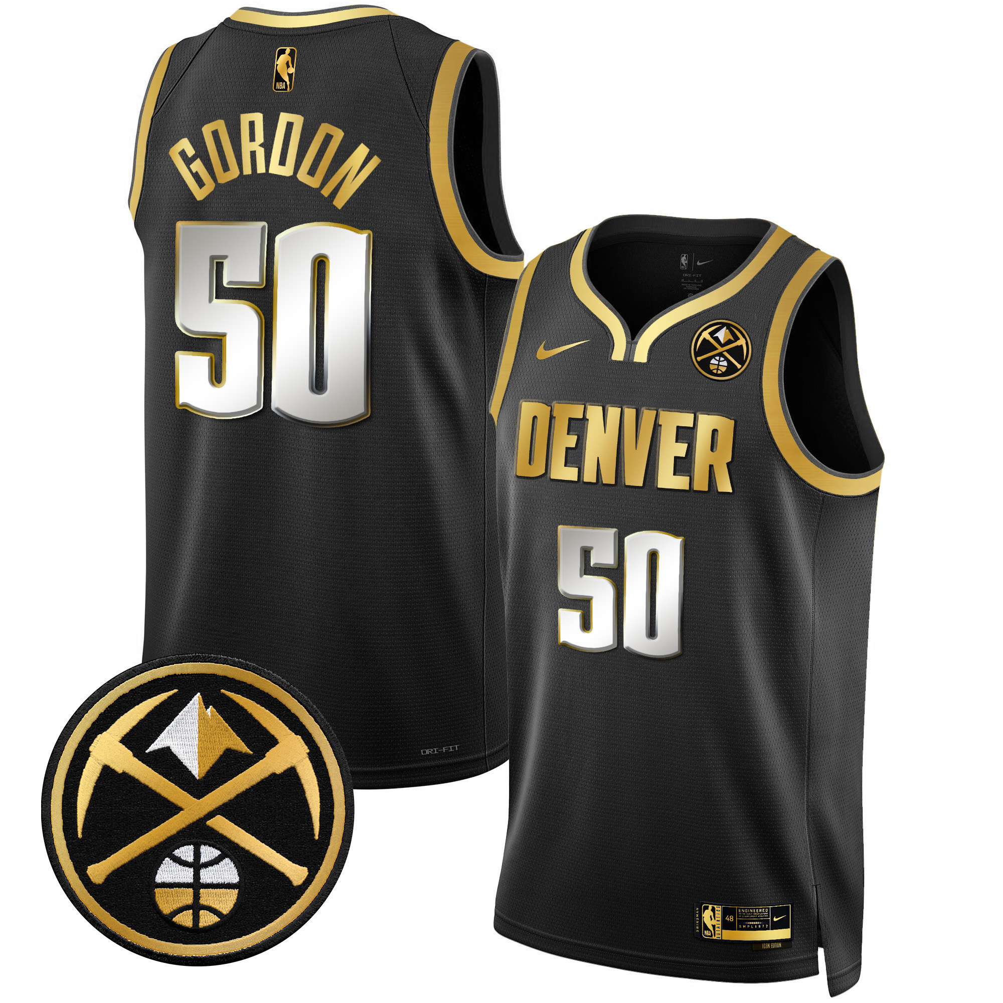 Aaron Gordon Men's Denver Nuggets Swingman Black Limited Jersey - All Stitched