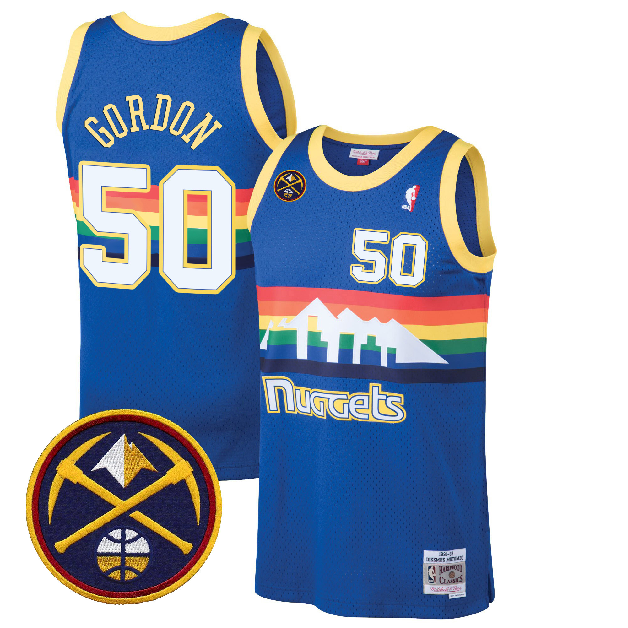 Aaron Gordon Men's Denver Nuggets Swingman Blue Classic Jersey - All Stitched