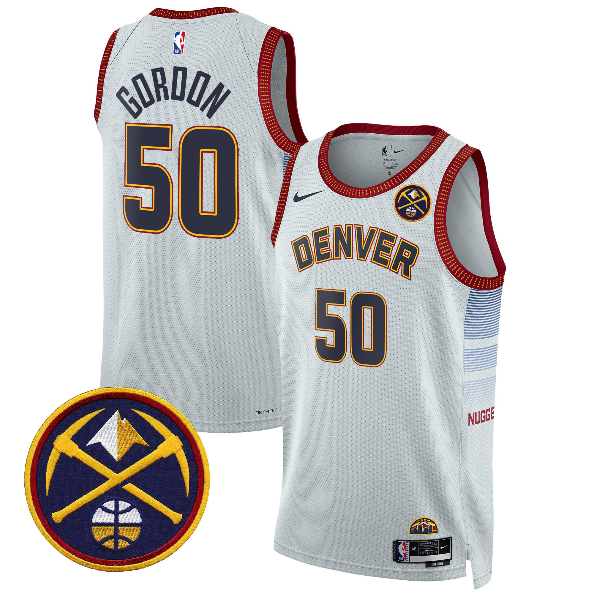 Aaron Gordon Men's Denver Nuggets Swingman City Jersey - All Stitched