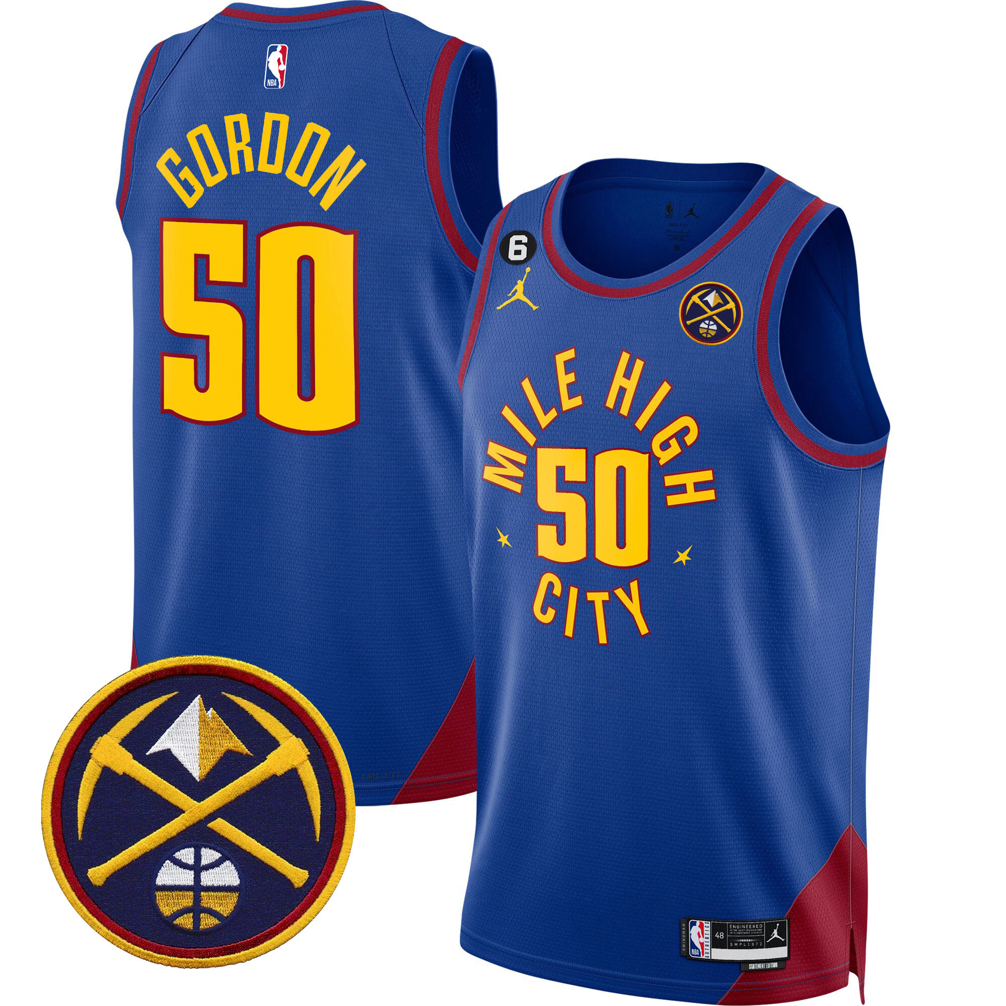 Aaron Gordon Men's Denver Nuggets Swingman Statement Jersey - All Stitched
