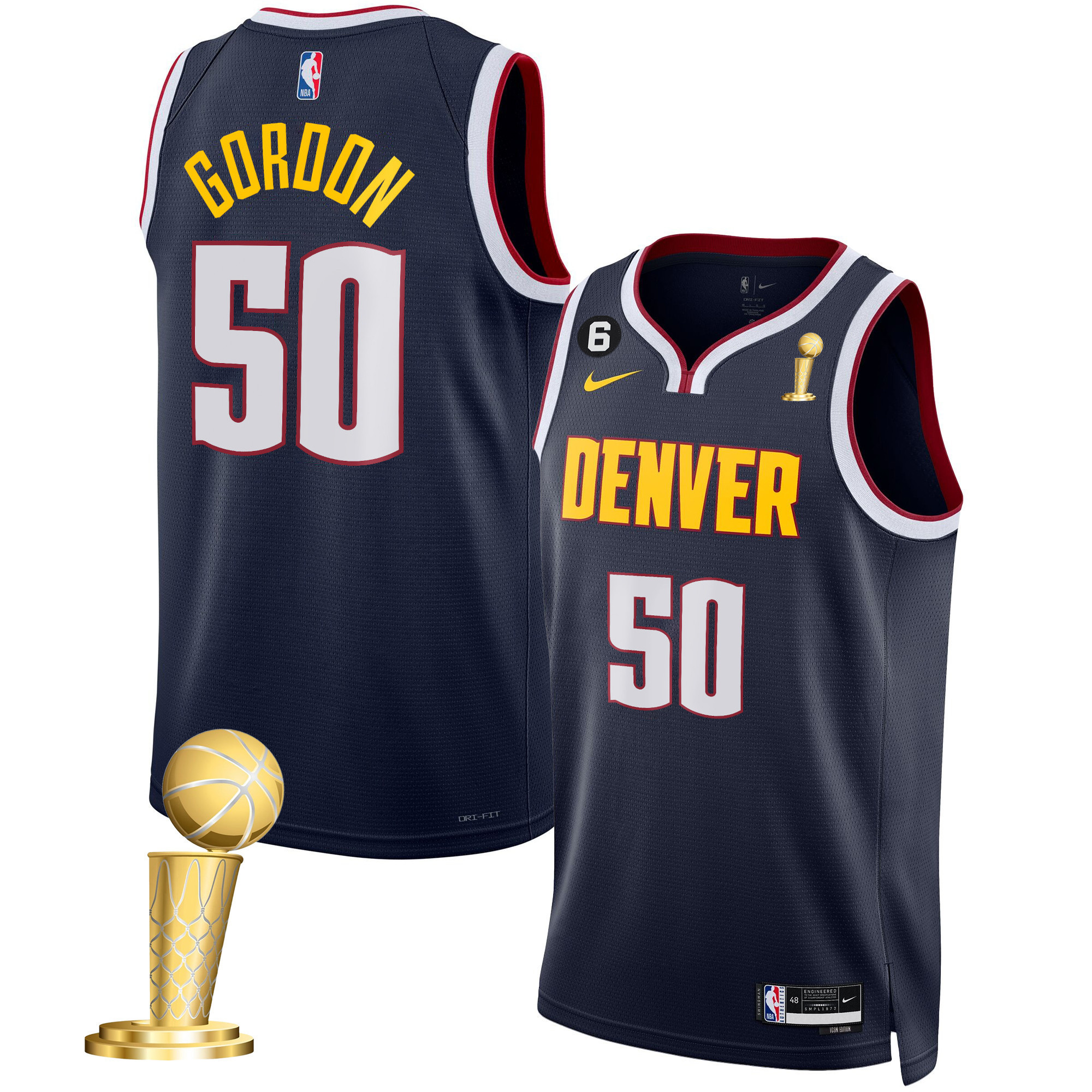 Aaron Gordon Youth's Denver Nuggets Champions Collection Icon Jersey - All Stitched