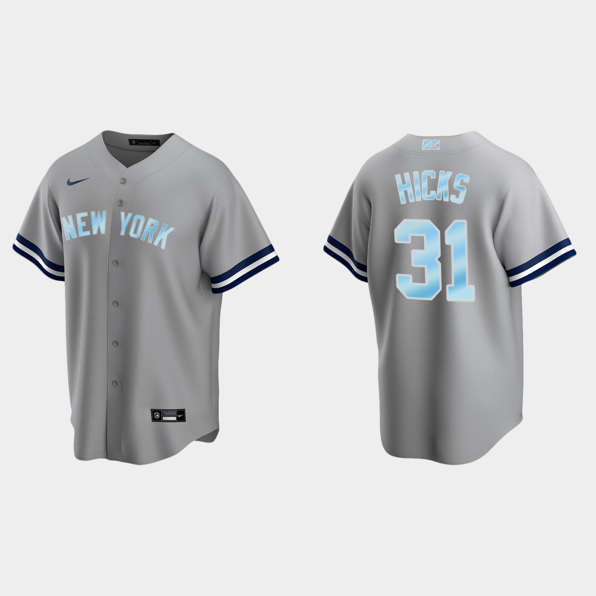Aaron Hicks New York Yankees Father's Day Gift Jersey - Gray