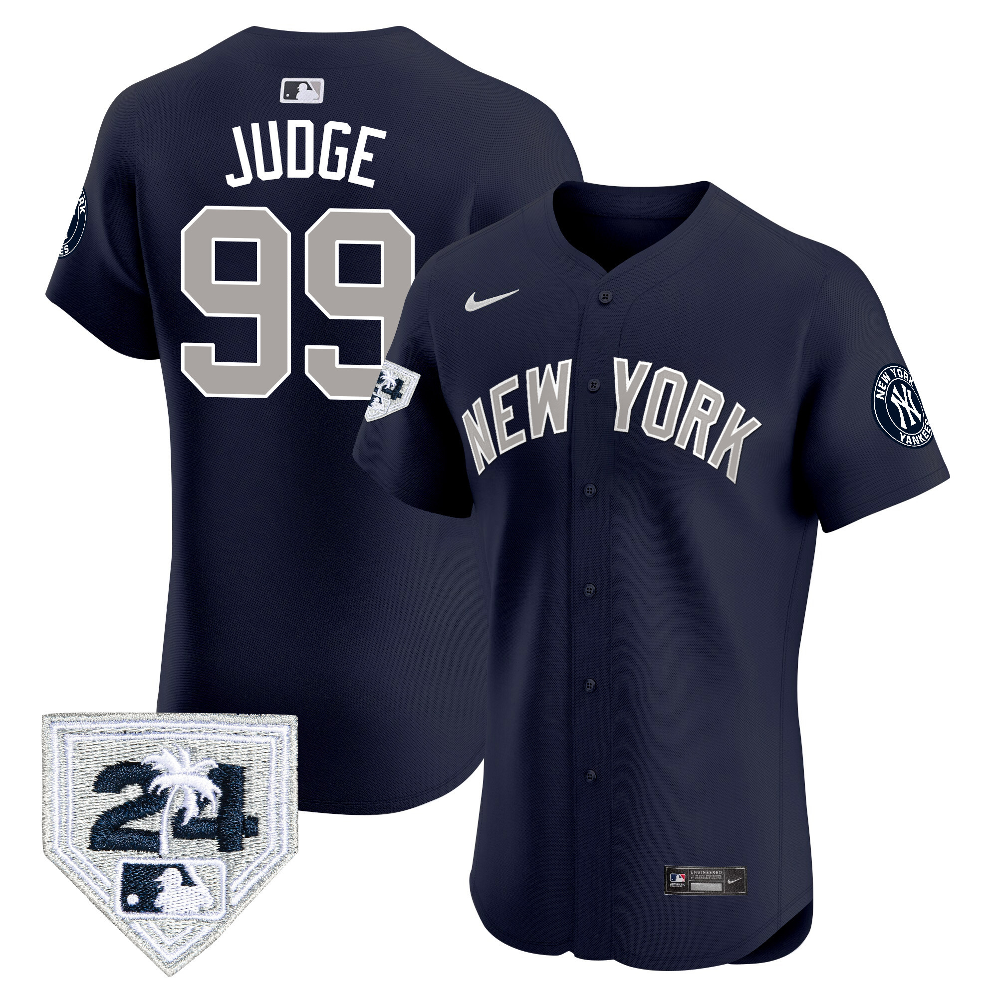 Aaron Judge Men's New York Yankees Spring Training Patch Vapor Premier Elite V2 Alternate Jersey