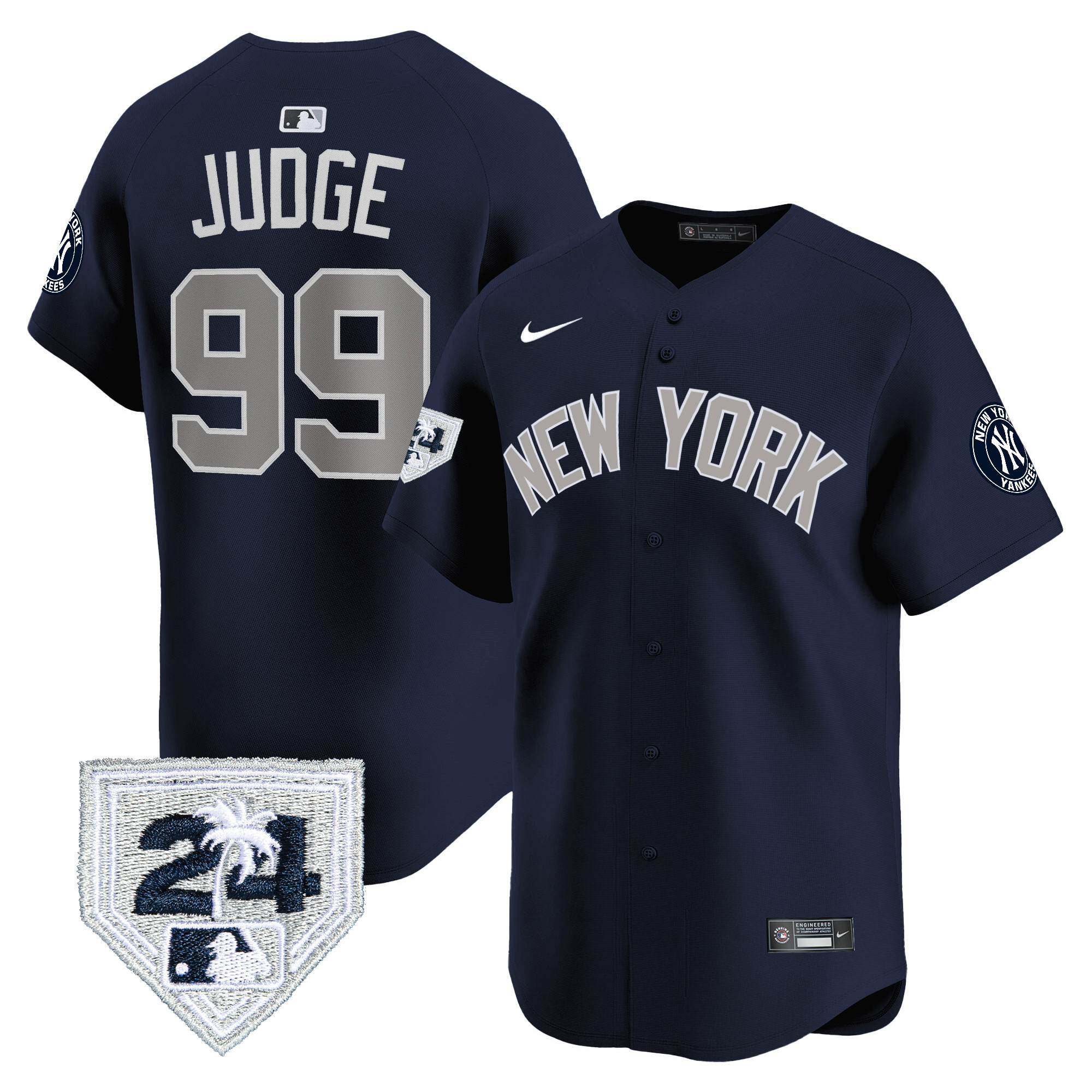 Aaron Judge Men's New York Yankees Spring Training Patch Vapor Premier Limited V2 Alternate Jersey