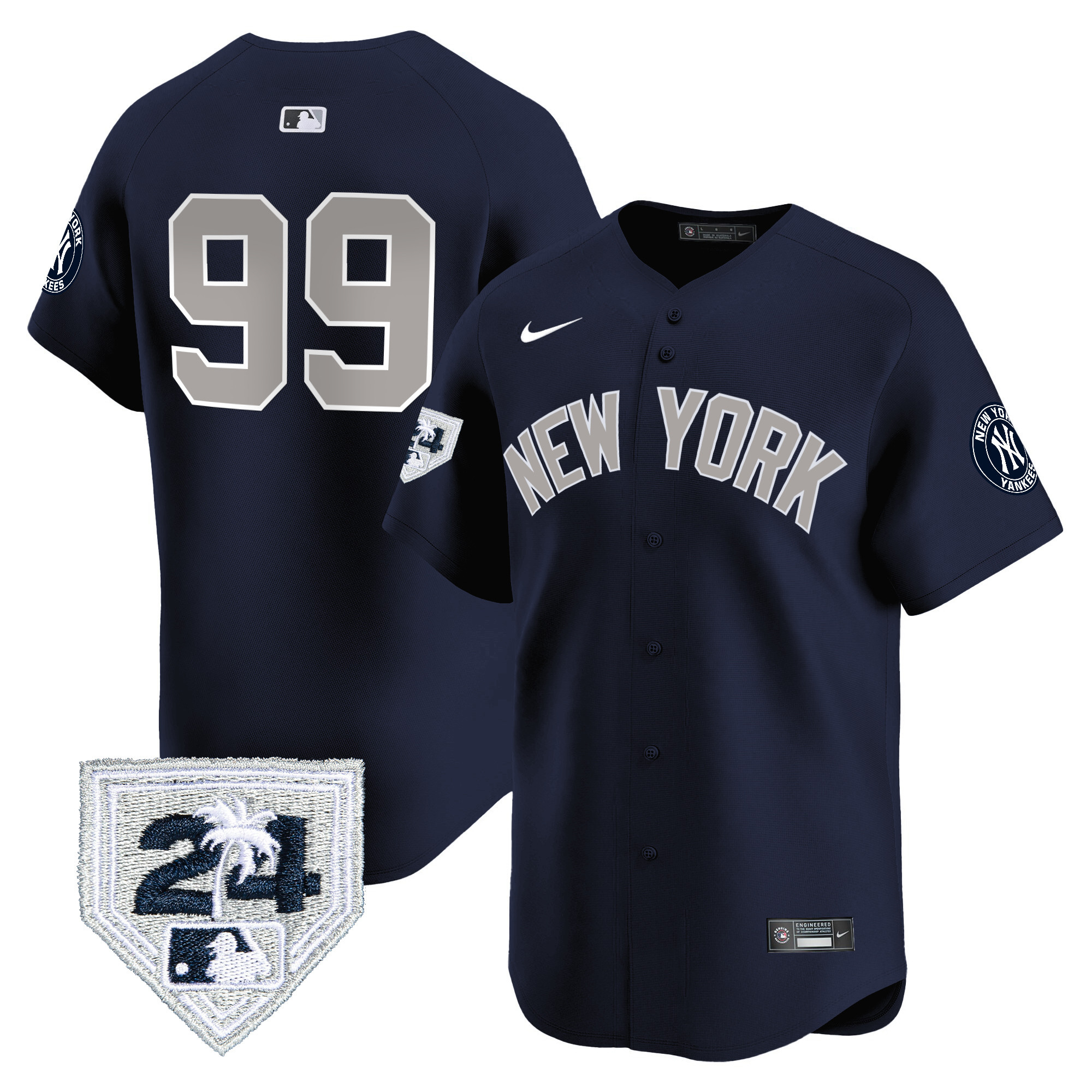 Aaron Judge Men's New York Yankees Spring Training Patch Vapor Premier Limited V4 Alternate Jersey