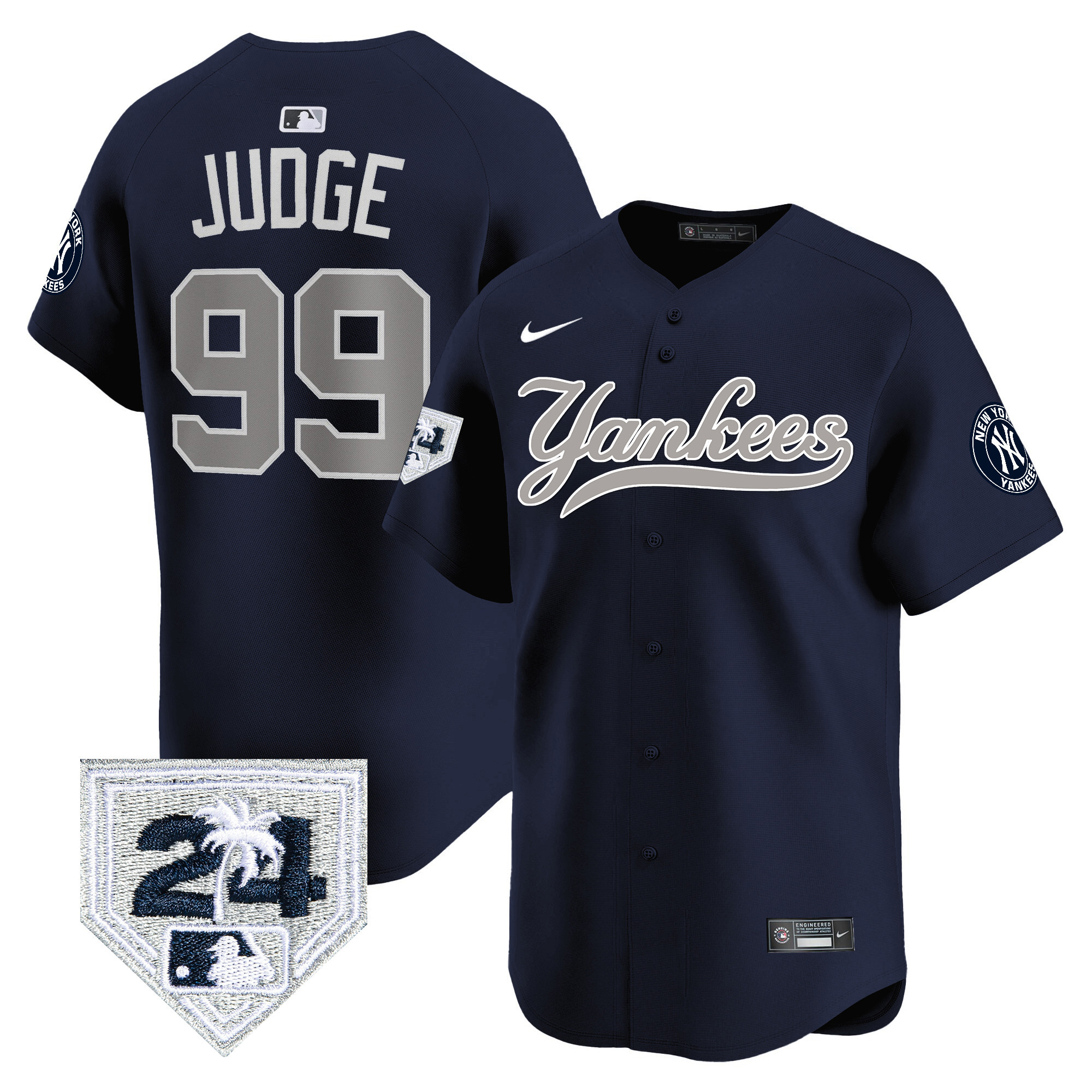 Aaron Judge Men's New York Yankees Spring Training Patch Vapor Premier Limited V6 Alternate Jersey