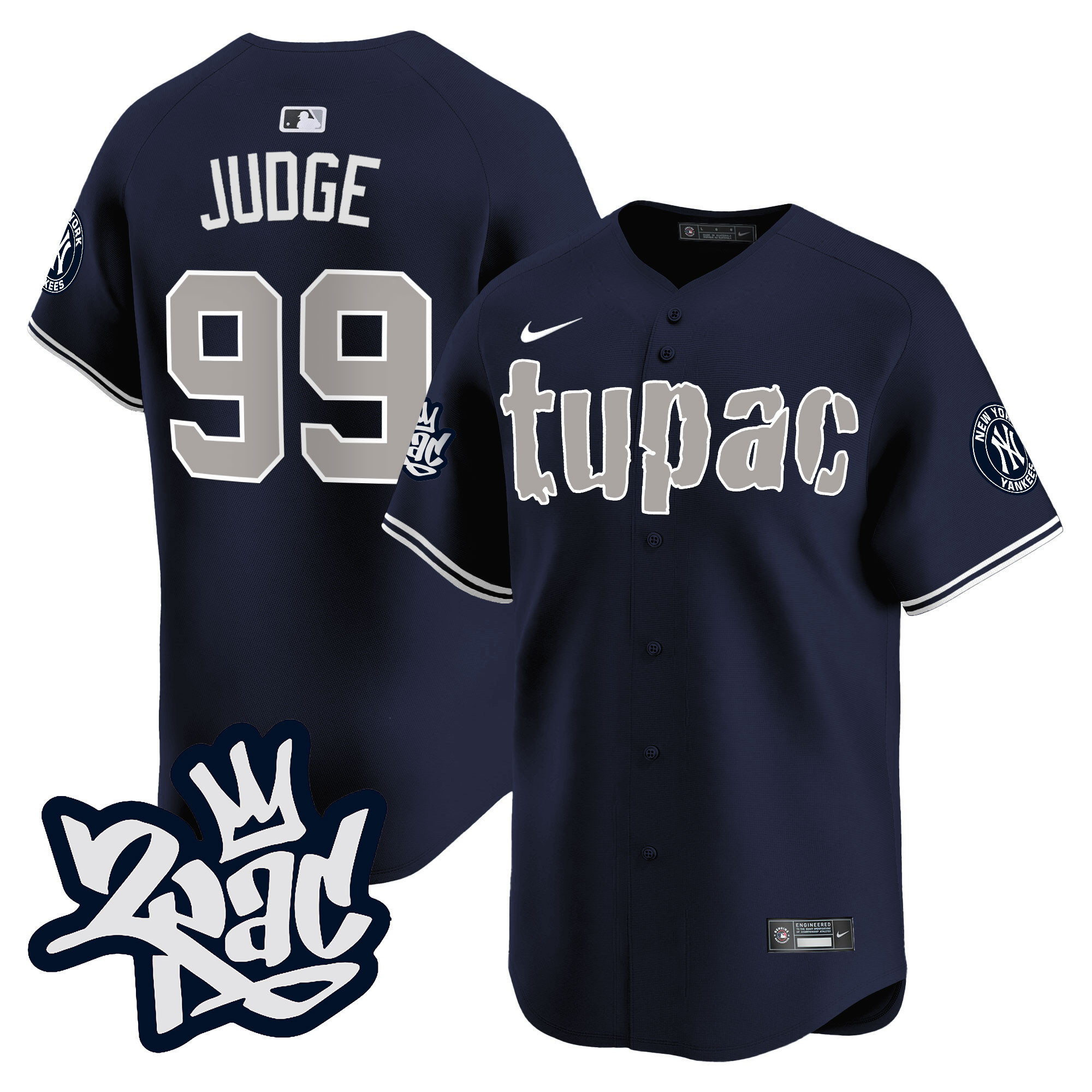 Aaron Judge Men's New York Yankees Tupac Shakur Vapor Premier Limited Alternate Jersey