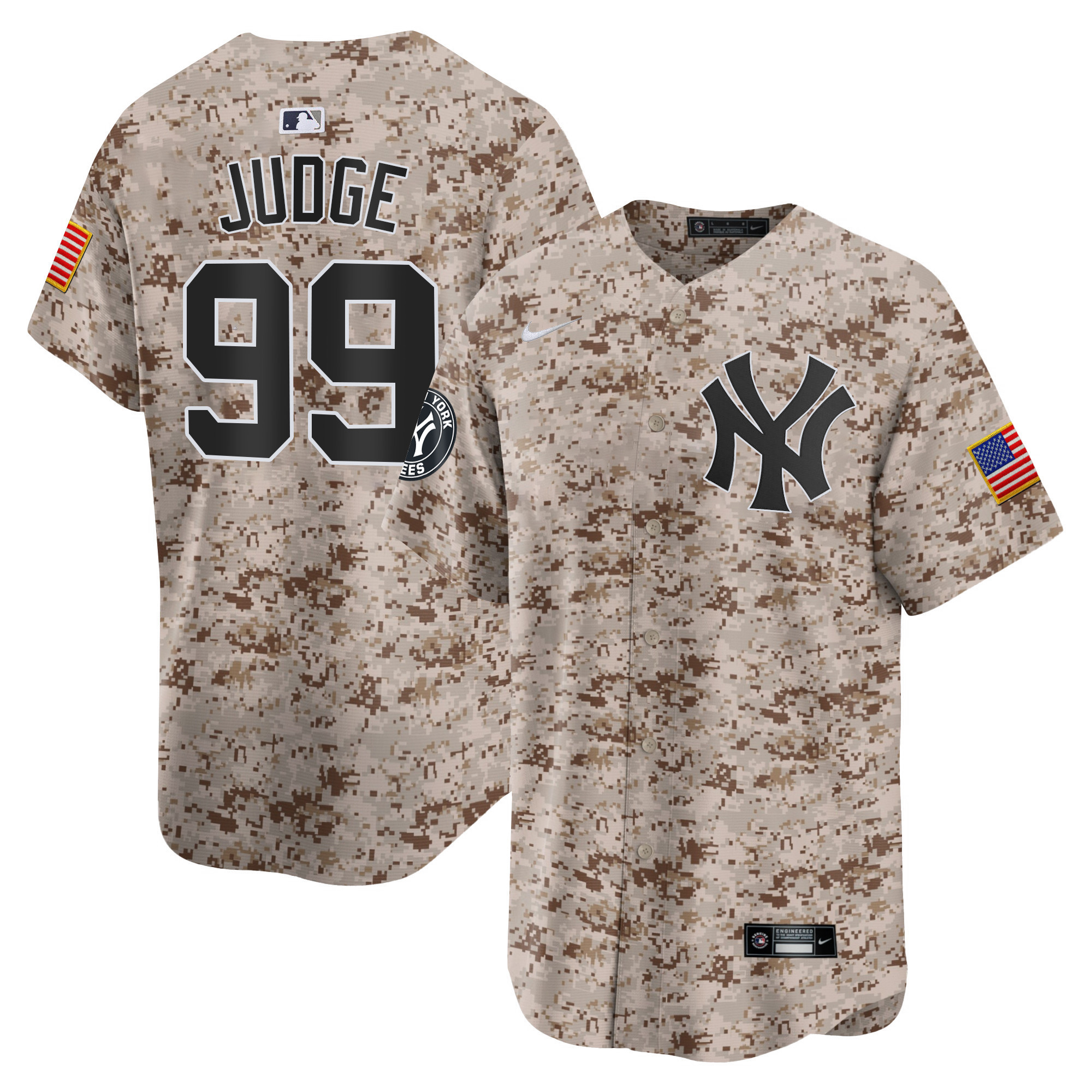 Aaron Judge Men's New York Yankees USMC Alternate Vapor Premier Limited Desert Jersey