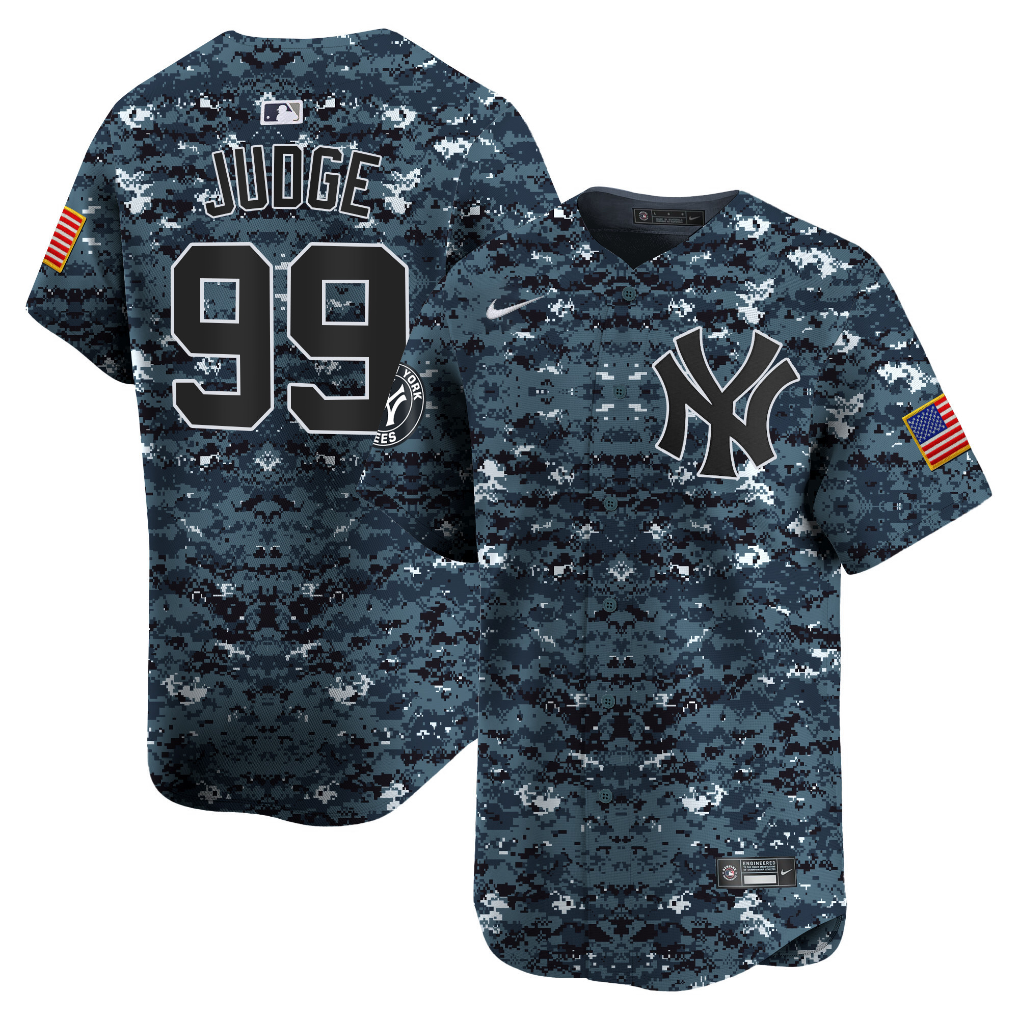 Aaron Judge Men's New York Yankees USMC Alternate Vapor Premier Limited Navy Jersey