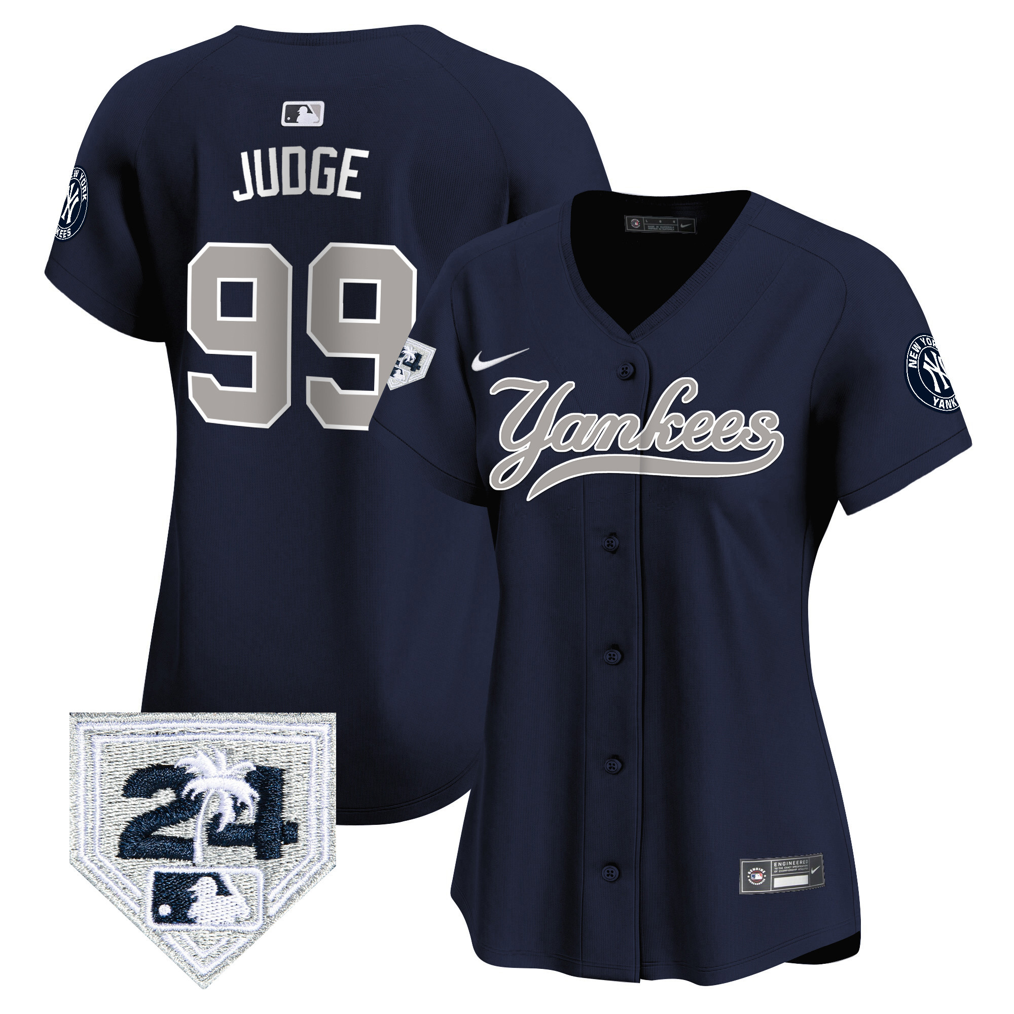 Aaron Judge Women's New York Yankees Spring Training Patch Vapor Premier Limited V6 Alternate Jersey