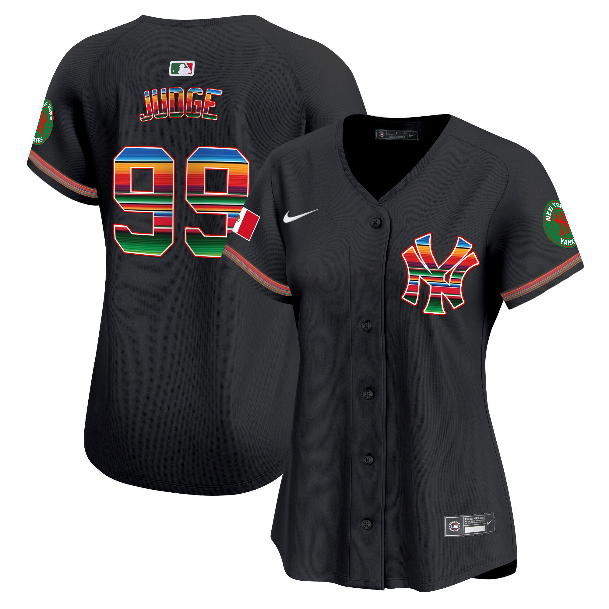 Aaron Judge Women's New York Yankees Mexico Vapor Premier Limited Black Jersey