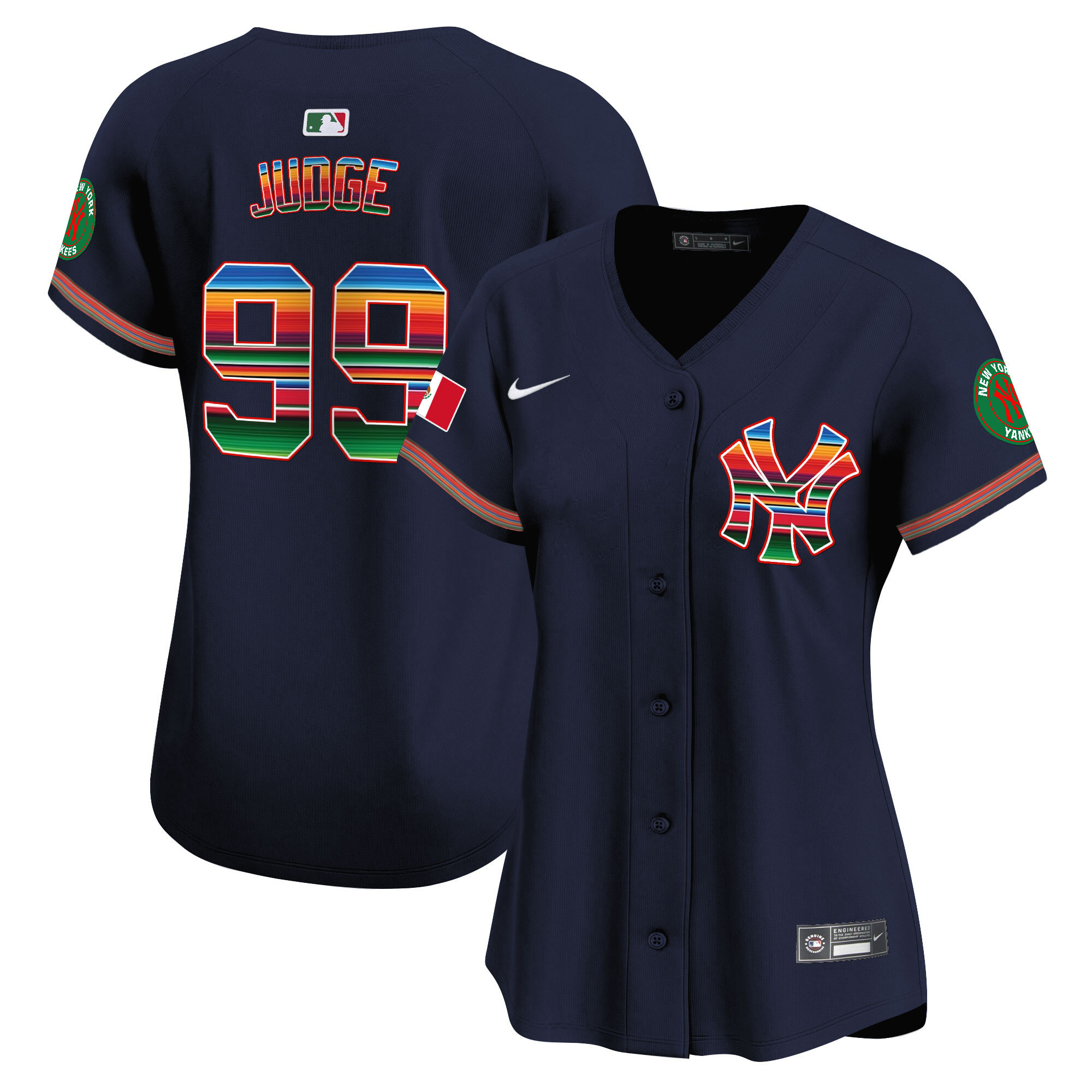 Aaron Judge Women's New York Yankees Mexico Vapor Premier Limited Navy Jersey