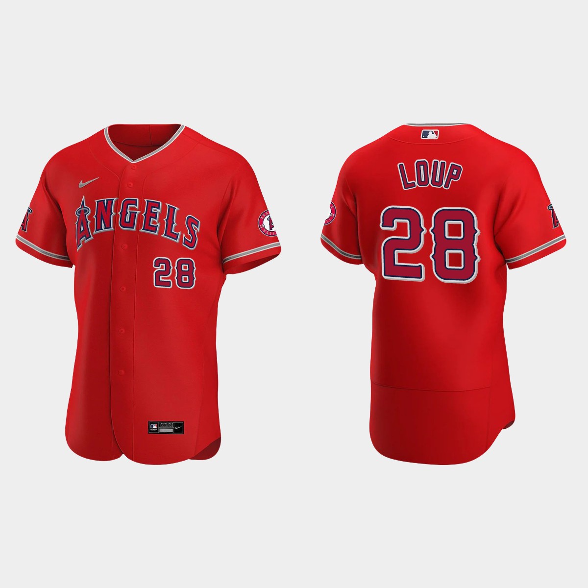 Aaron Loup Los Angeles Angels Jersey - Red