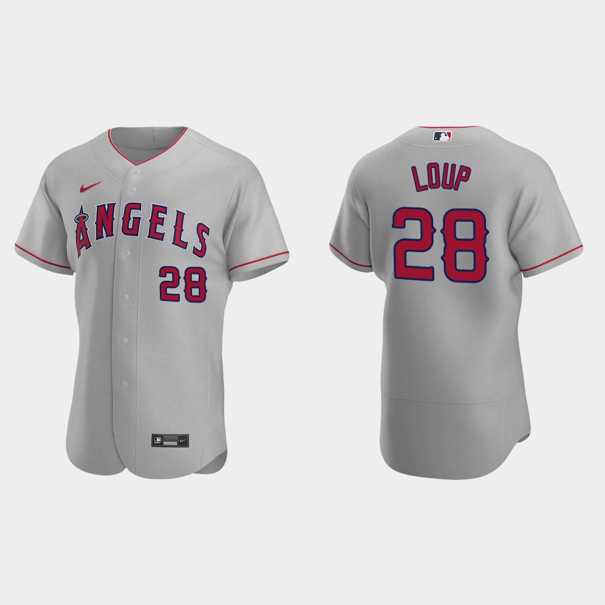 Aaron Loup Los Angeles Angels Road Jersey - Gray