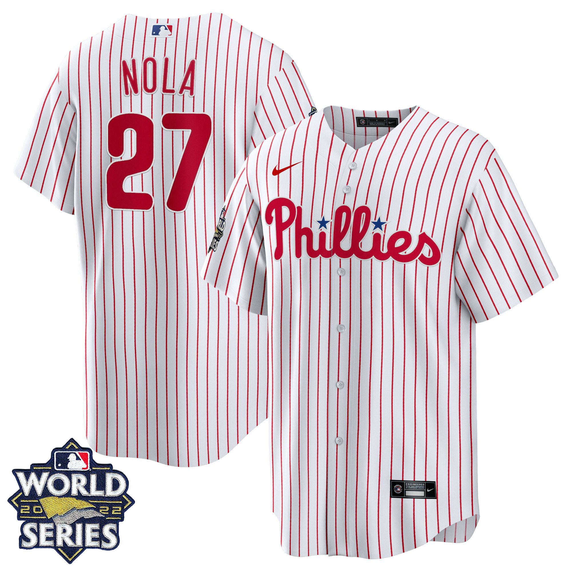 Aaron Nola Men's Philadelphia Phillies Gold World Series Cool Home Jersey