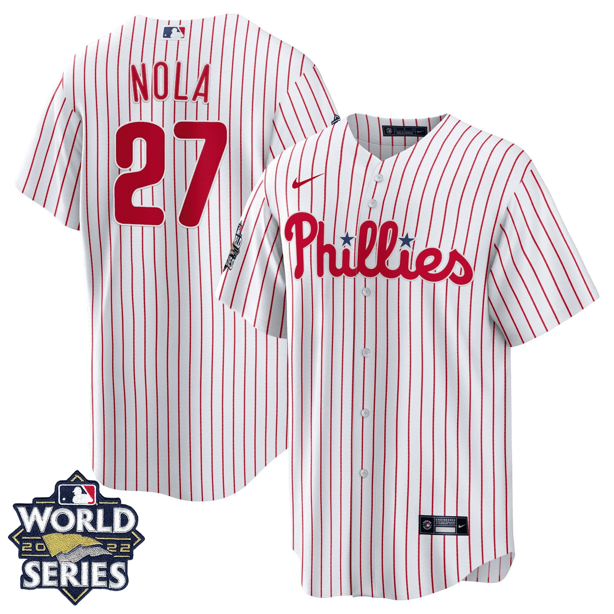 Aaron Nola Men's Philadelphia Phillies Gold World Series Limited Cool Home Jersey
