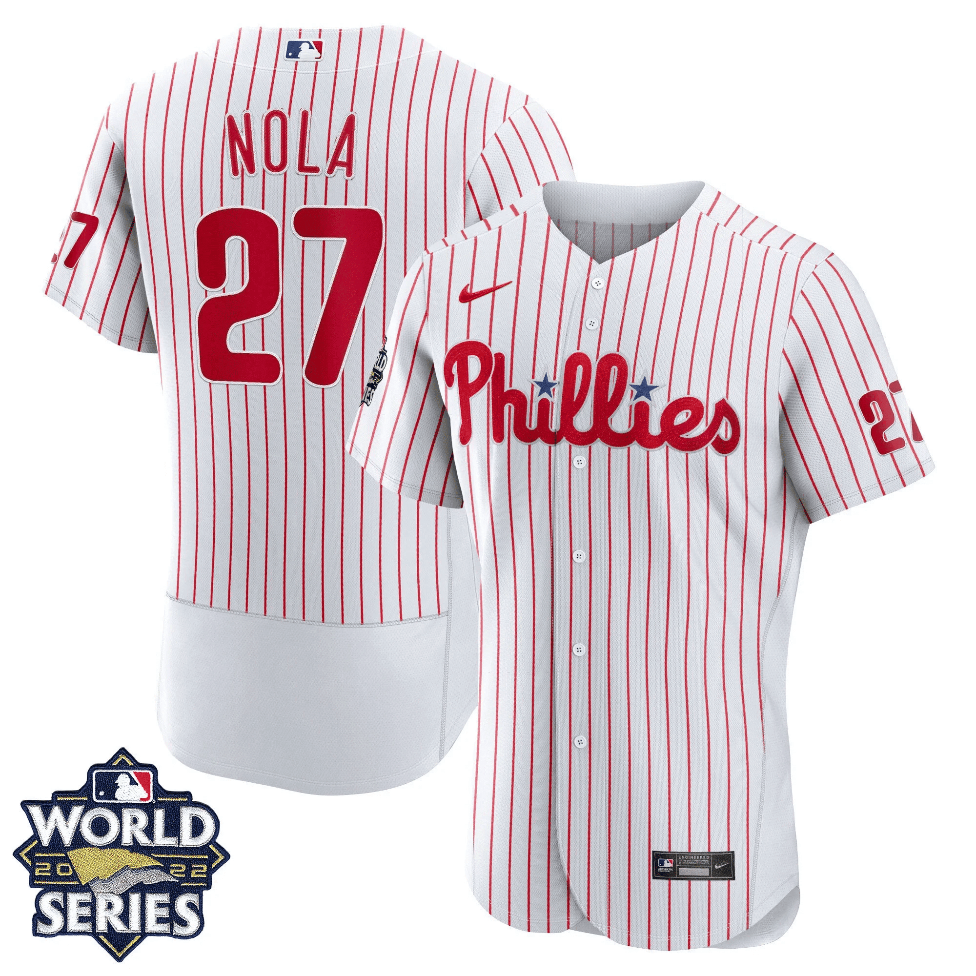 Aaron Nola Men's Philadelphia Phillies Gold World Series Limited Flex Home Jersey