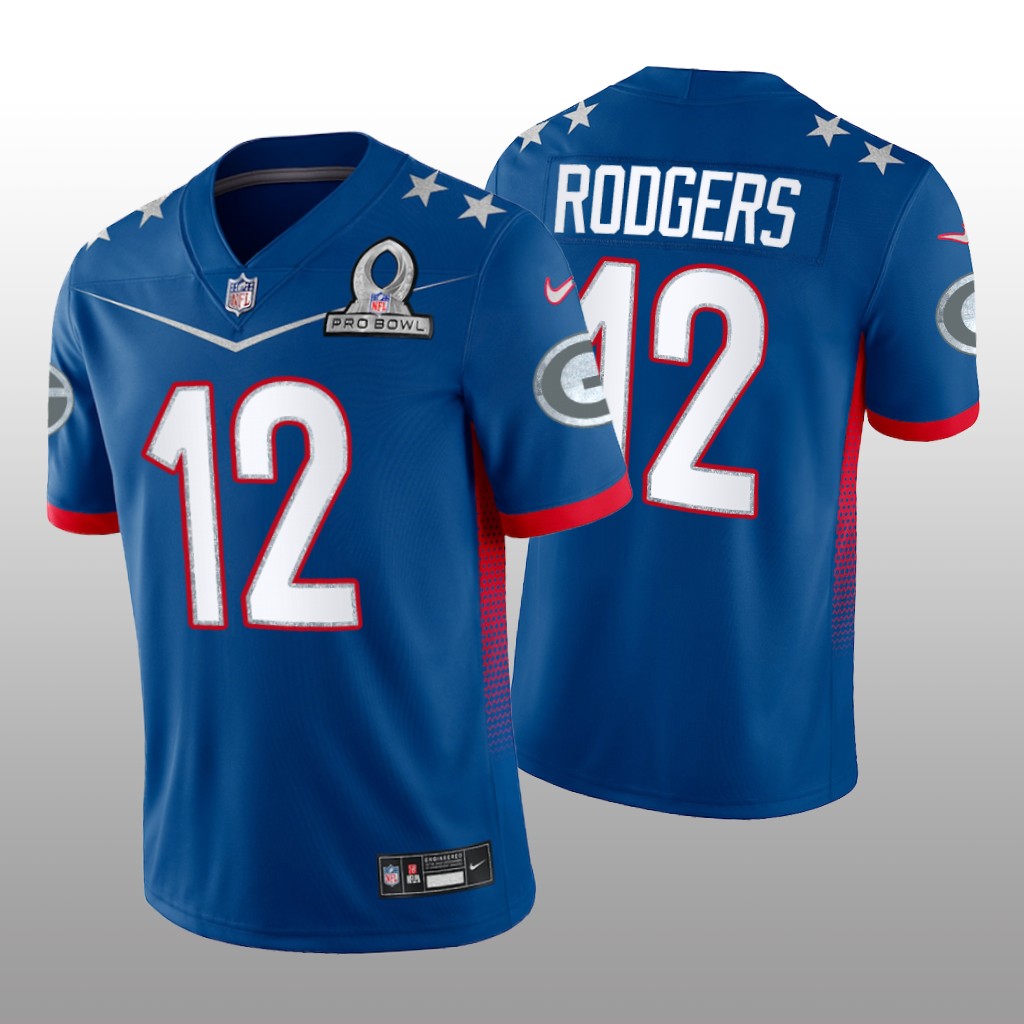 Aaron Rodgers Royal Game Jersey NFC Pro Bowl - Men's