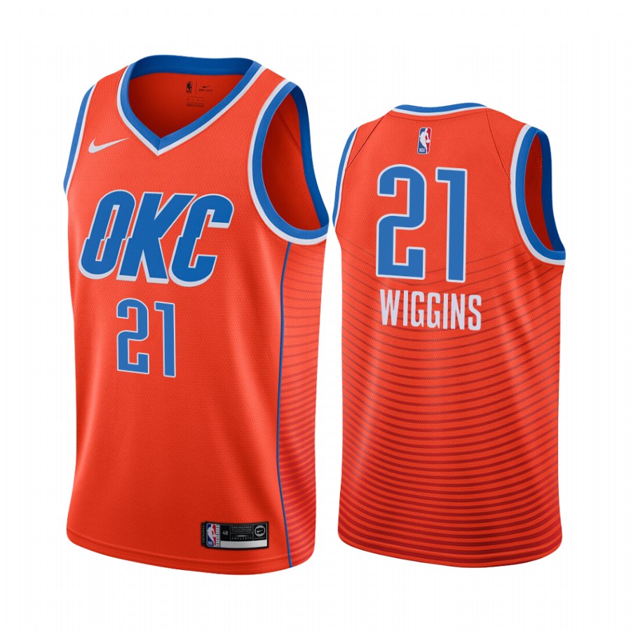 Aaron Wiggins Draft Oklahoma City Thunder Statement Edition Jersey Orange