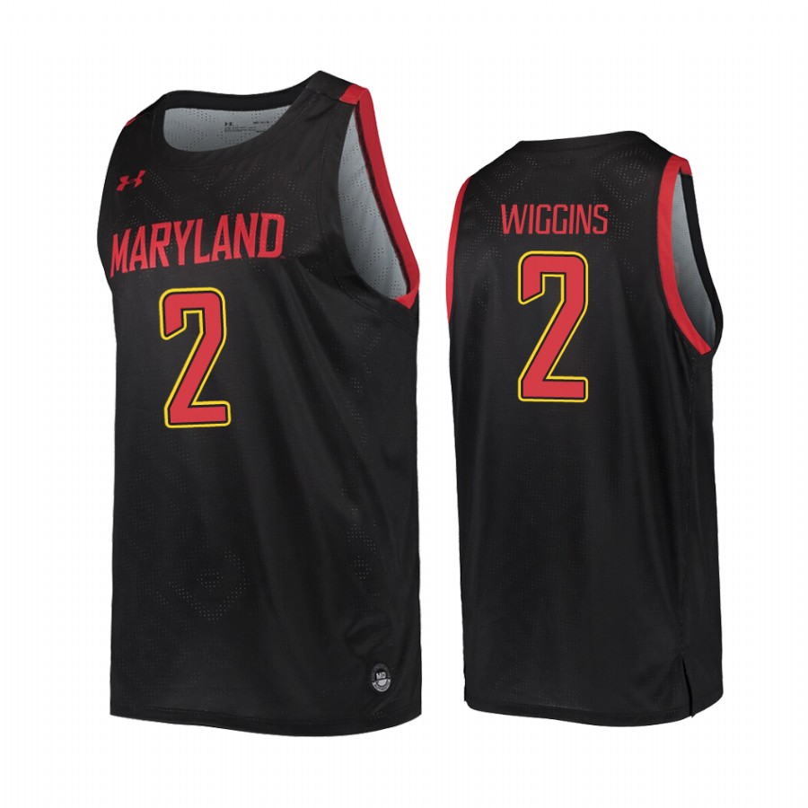 Aaron Wiggins Maryland Terrapins #2 College Jersey - Black