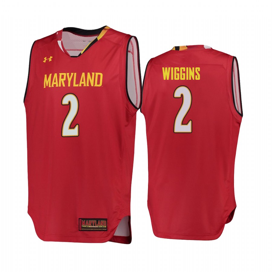 Aaron Wiggins Maryland Terrapins #2 Performance Jersey - Red