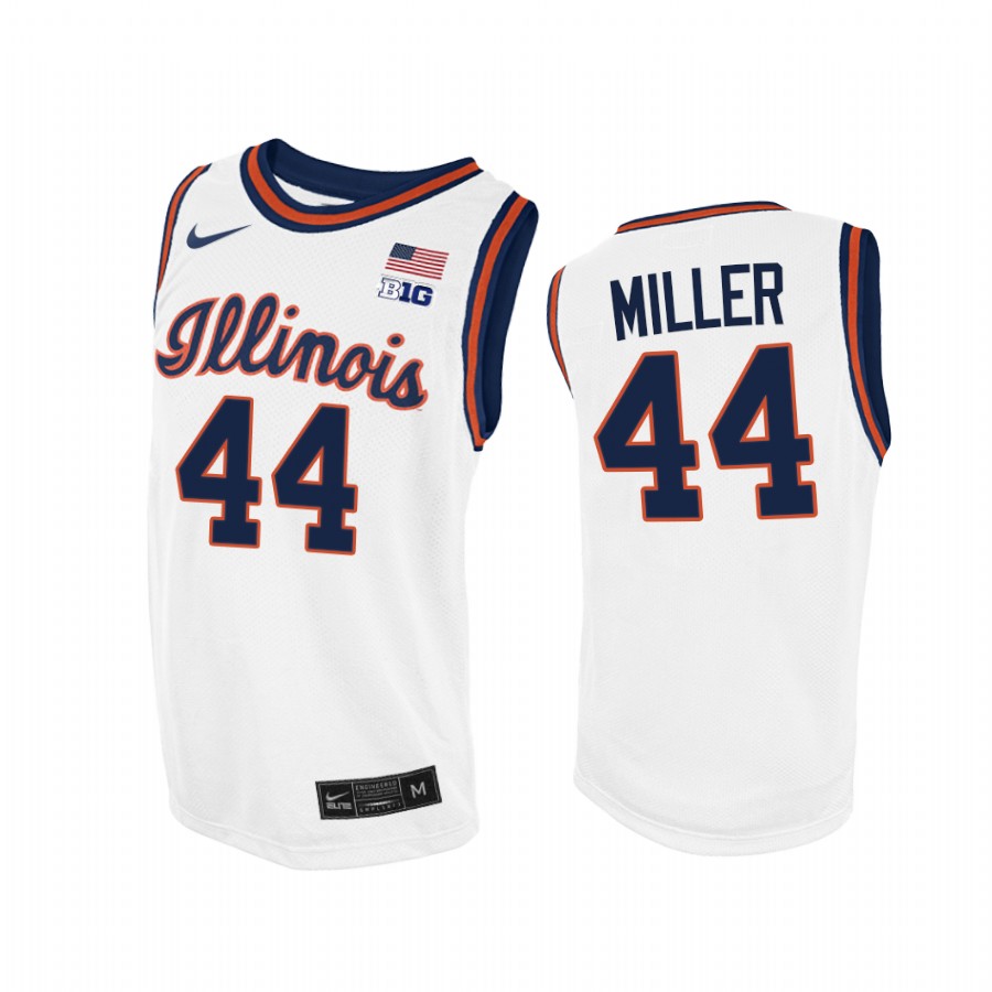 Adam Miller Illinois Fighting Illini White Jersey Throwback College